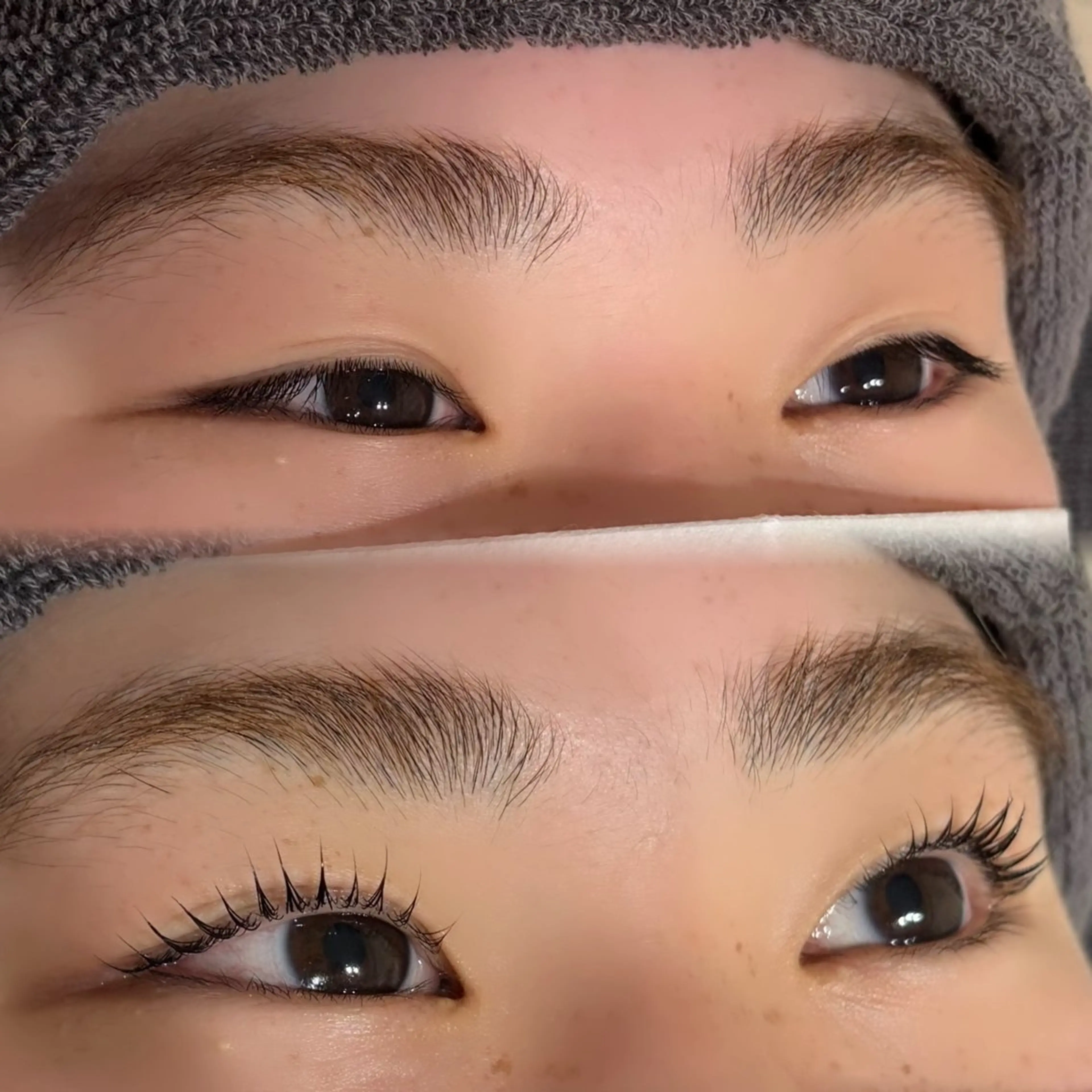 マツエク・マツパ ナチュラル 一重×まつ毛パーマ マツパ RenatusEye harukaのマツエク・マツパデザイン