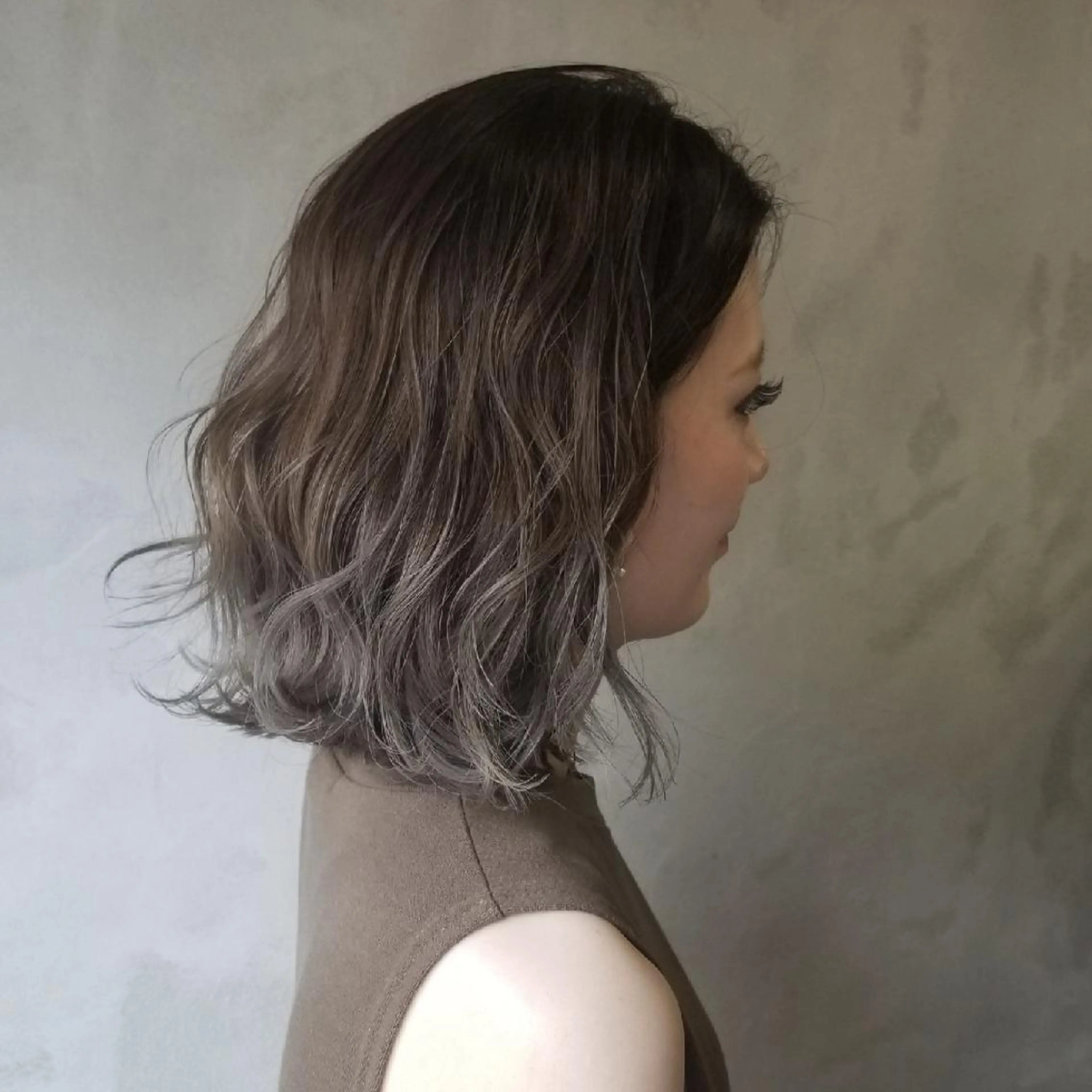 ミディアム カラー カット ヘアカラー Le Lien カジのヘアスタイル