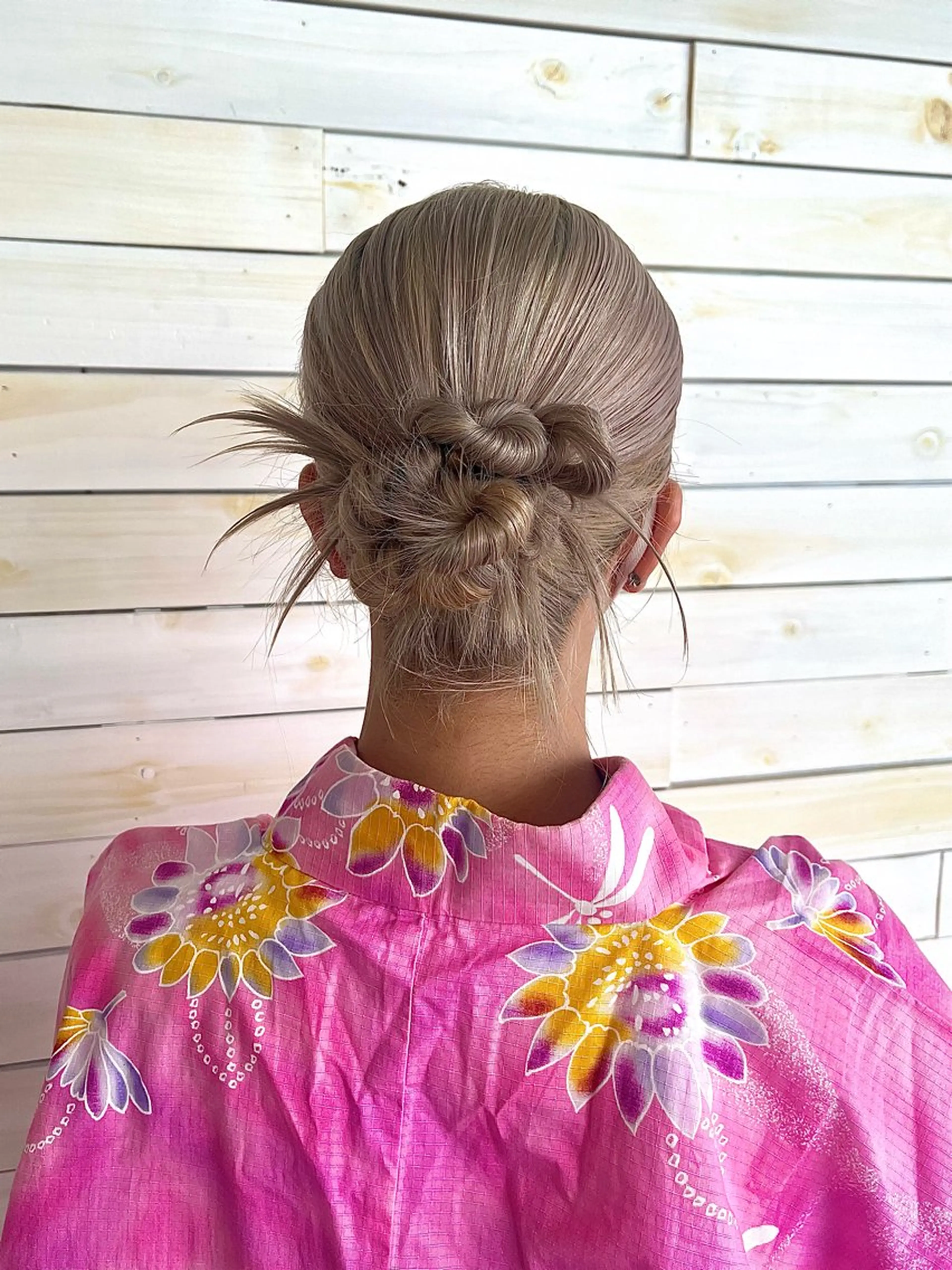 ヘアアレンジ ヘアセット らいむ/暖色/ルーツ /イヤリングカラーのヘアスタイル