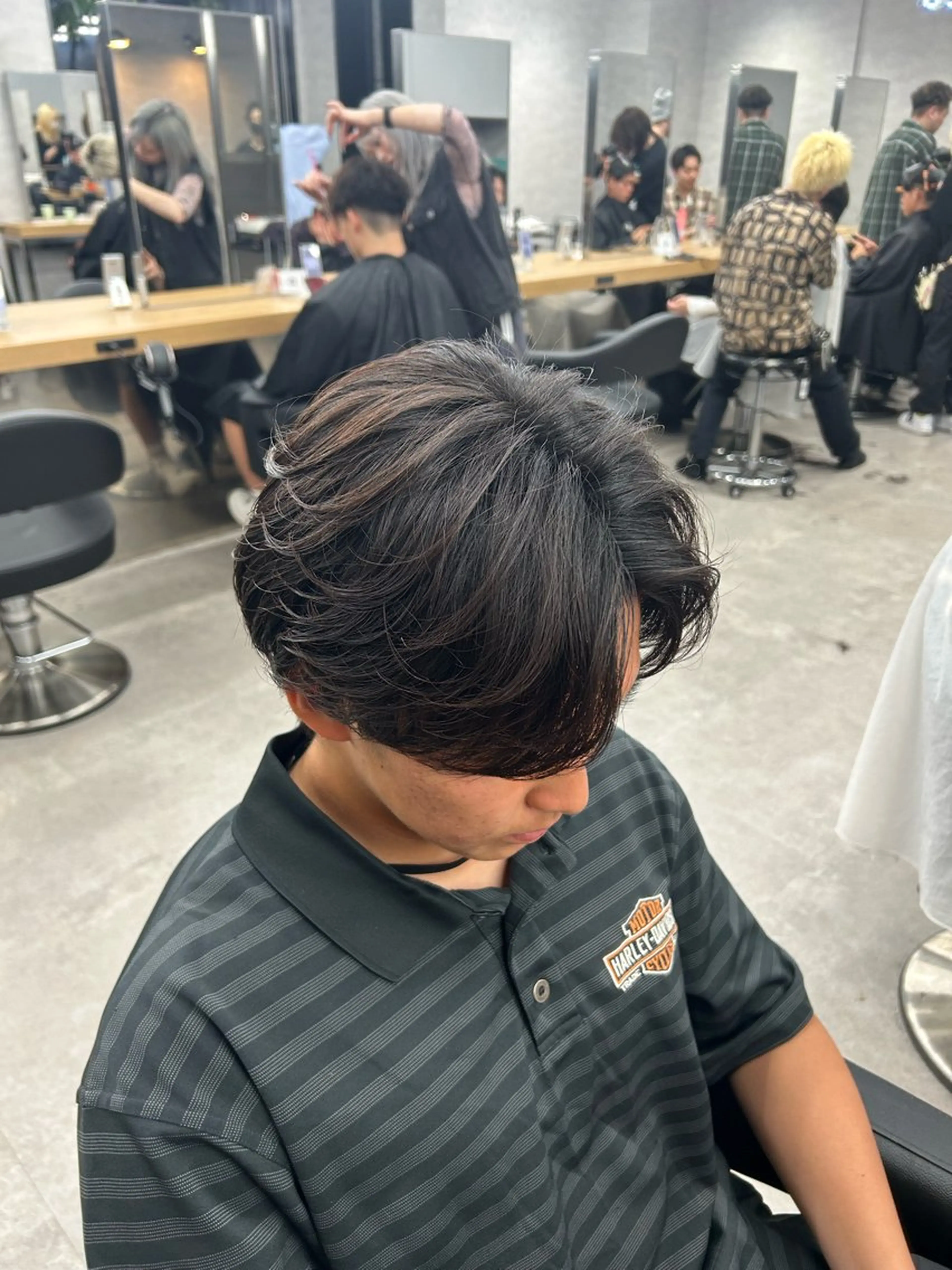 パーマ メンズ カット パーマ トリートメント ヘッドスパ ヘアセット イケメン製造機 🔥上原沙羅🔥のヘアスタイル