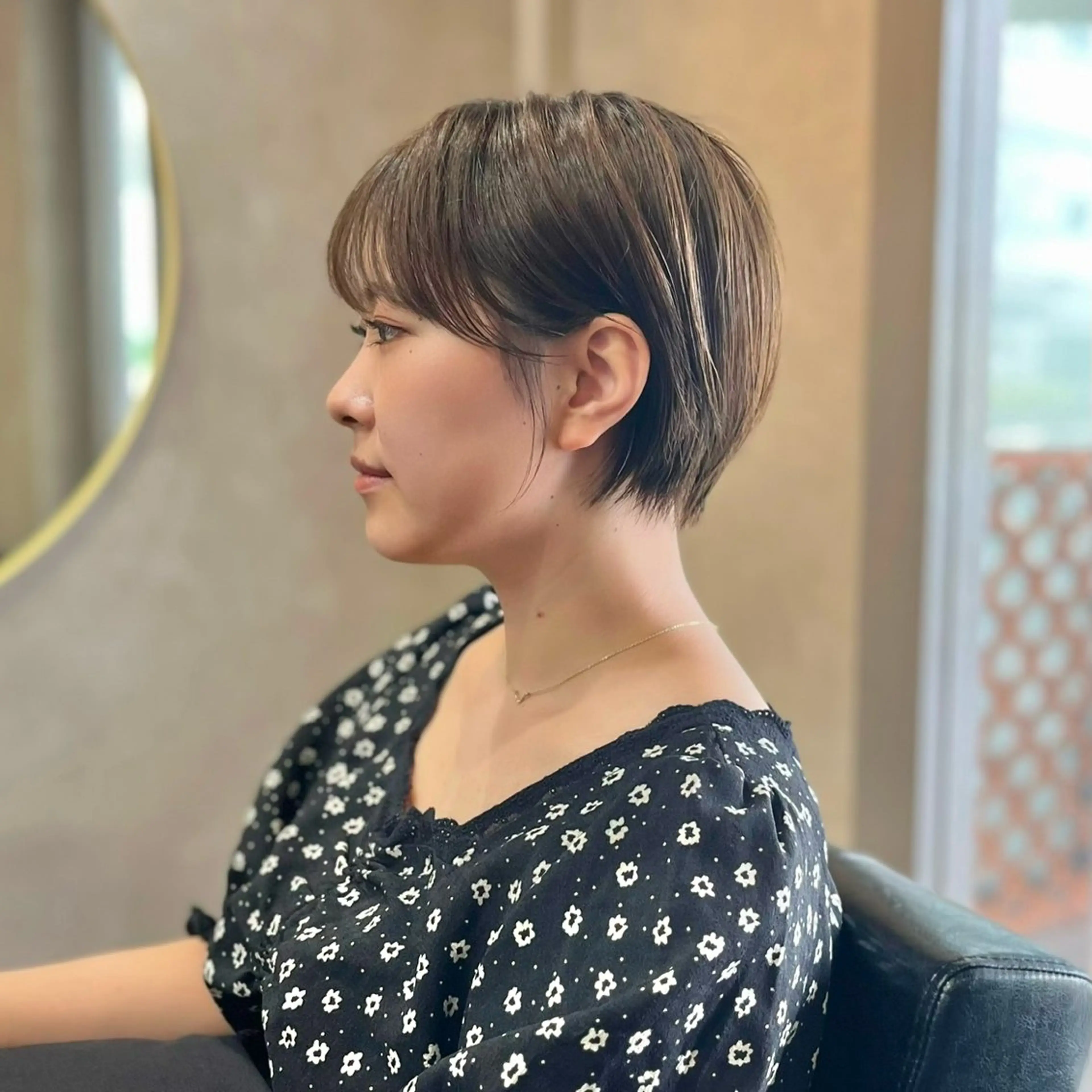 ショート カラー 瀧　元気/ショート/ 白髪ぼかし/髪質改善のヘアスタイル