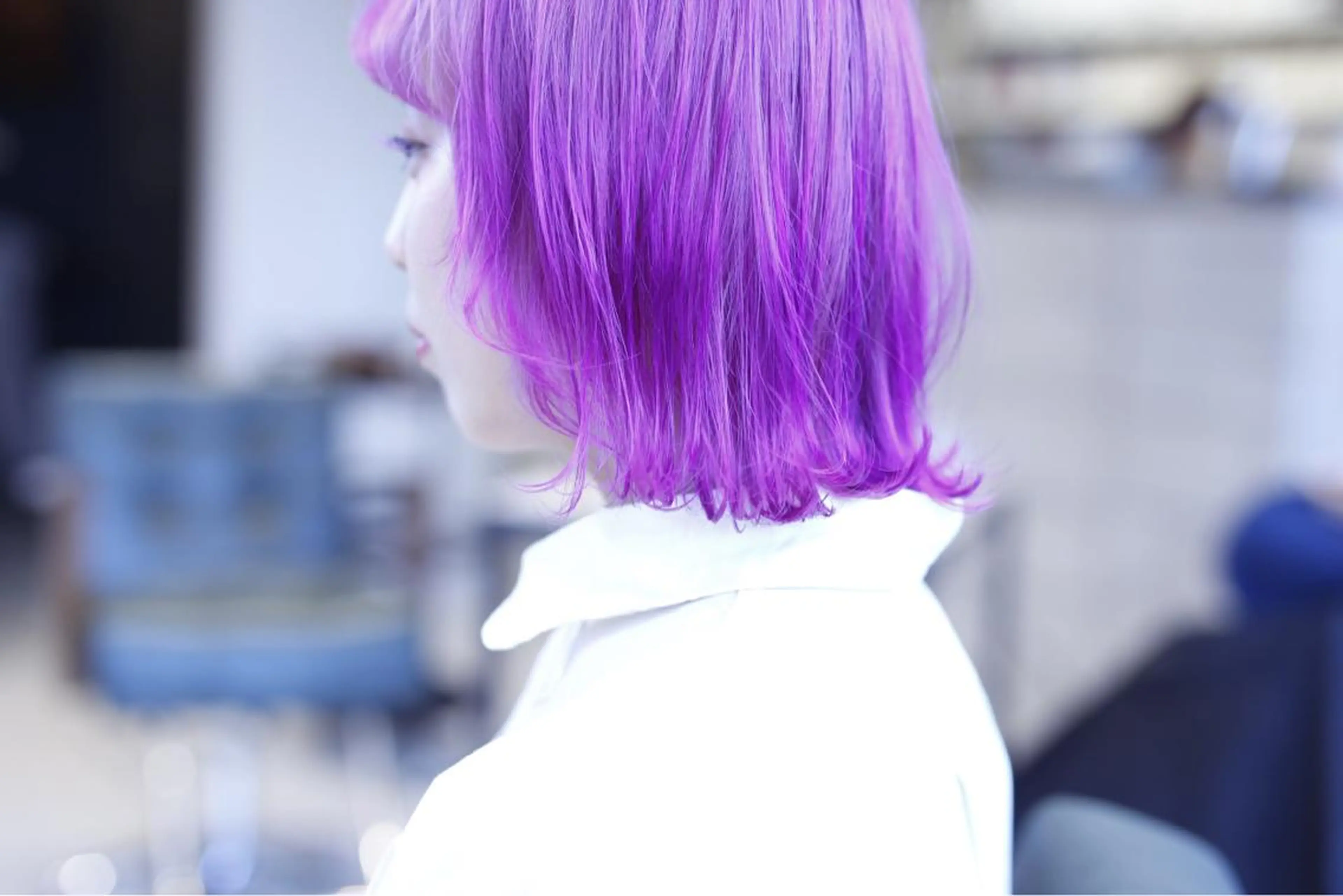 ミディアム カラー バイオレットカラー トリートメント ill.所属・ill［イル］大須 ダブルカラー髪質改善のヘアスタイル