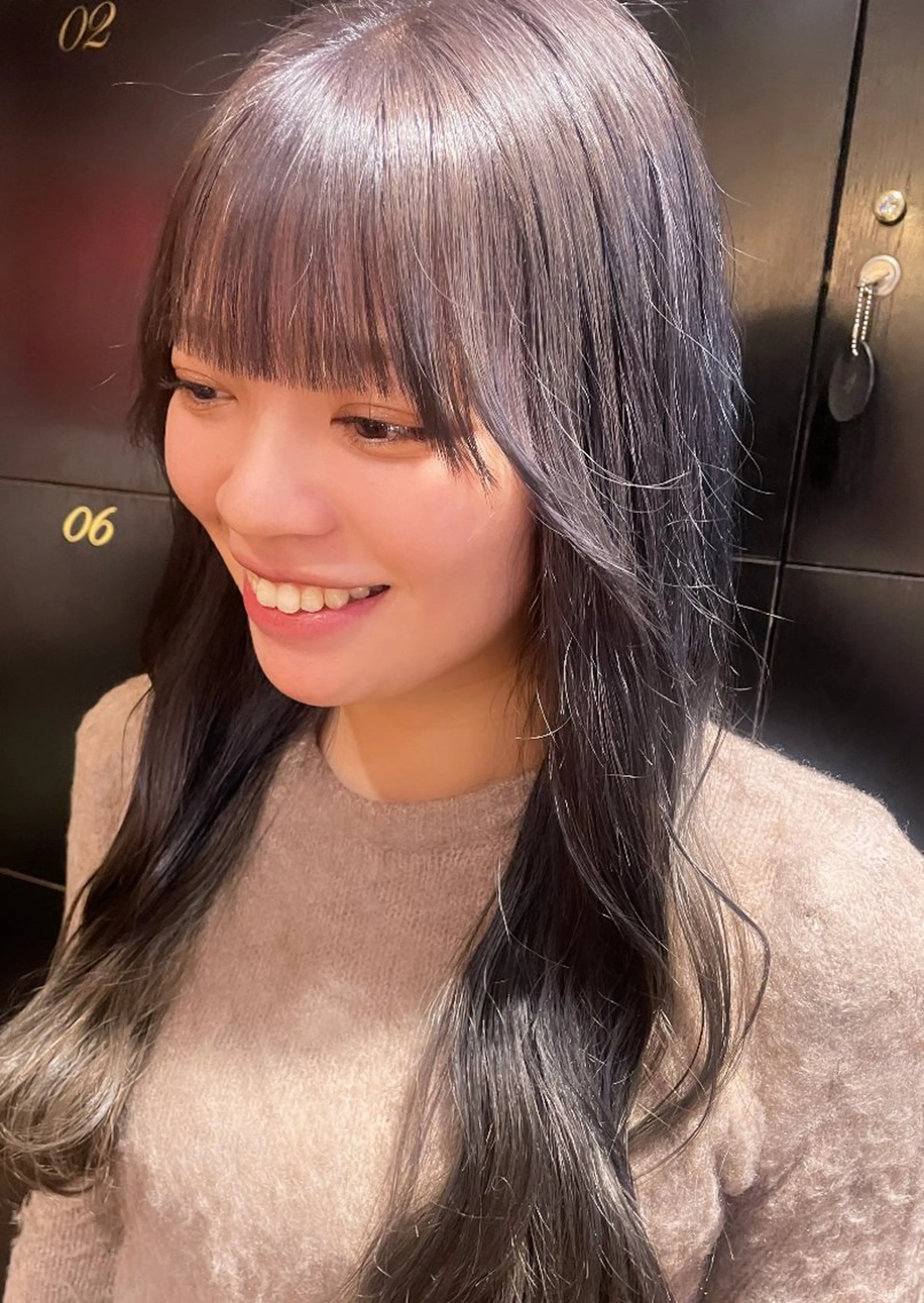 ロング カラー ヘアカラー トリートメント 💞暖色カラー 💞risaのヘアスタイル