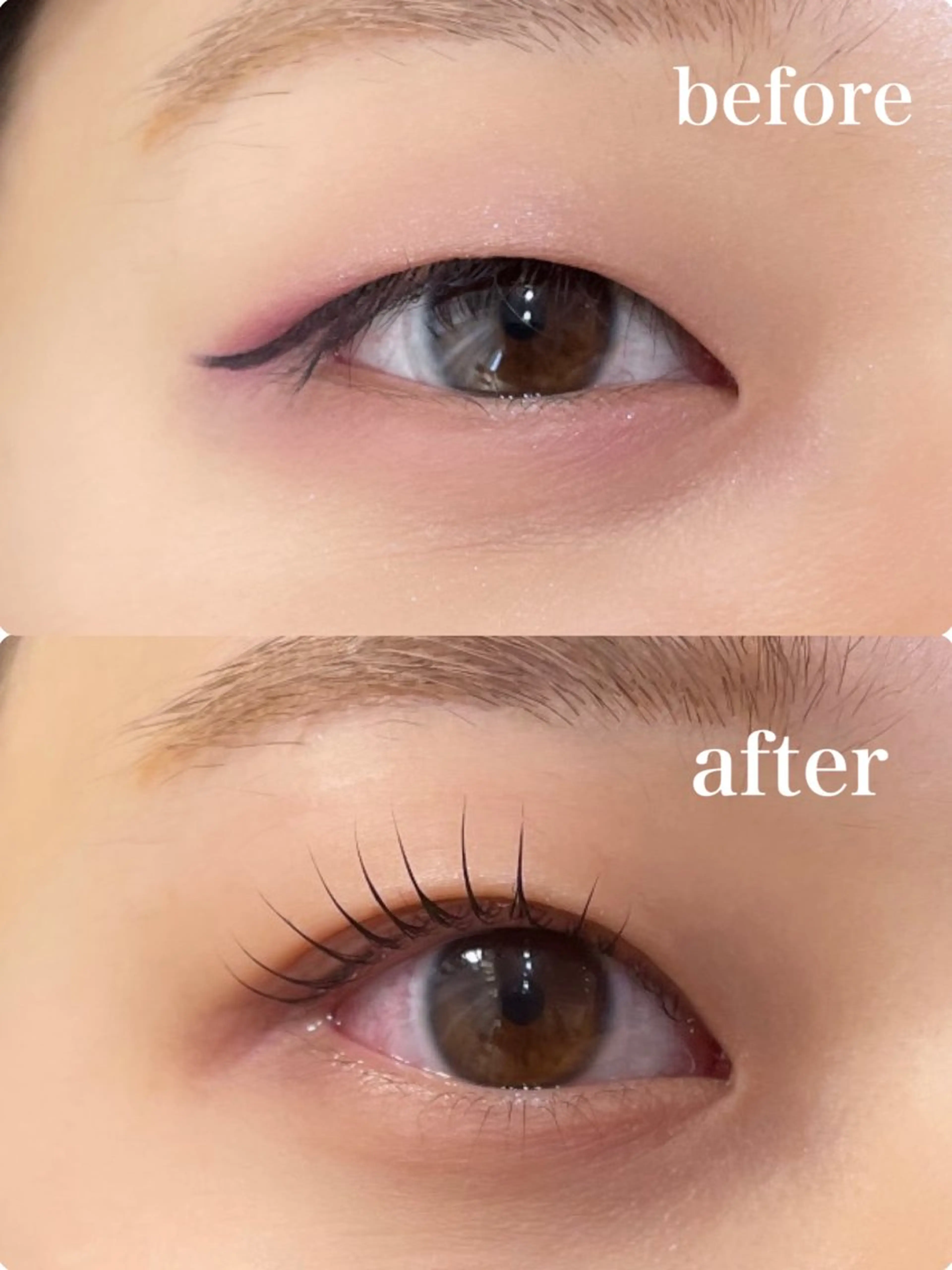 マツエク・マツパ 下まつげエクステ 一重×まつ毛パーマ サクラブロウ茶屋町 道先のマツエク・マツパデザイン