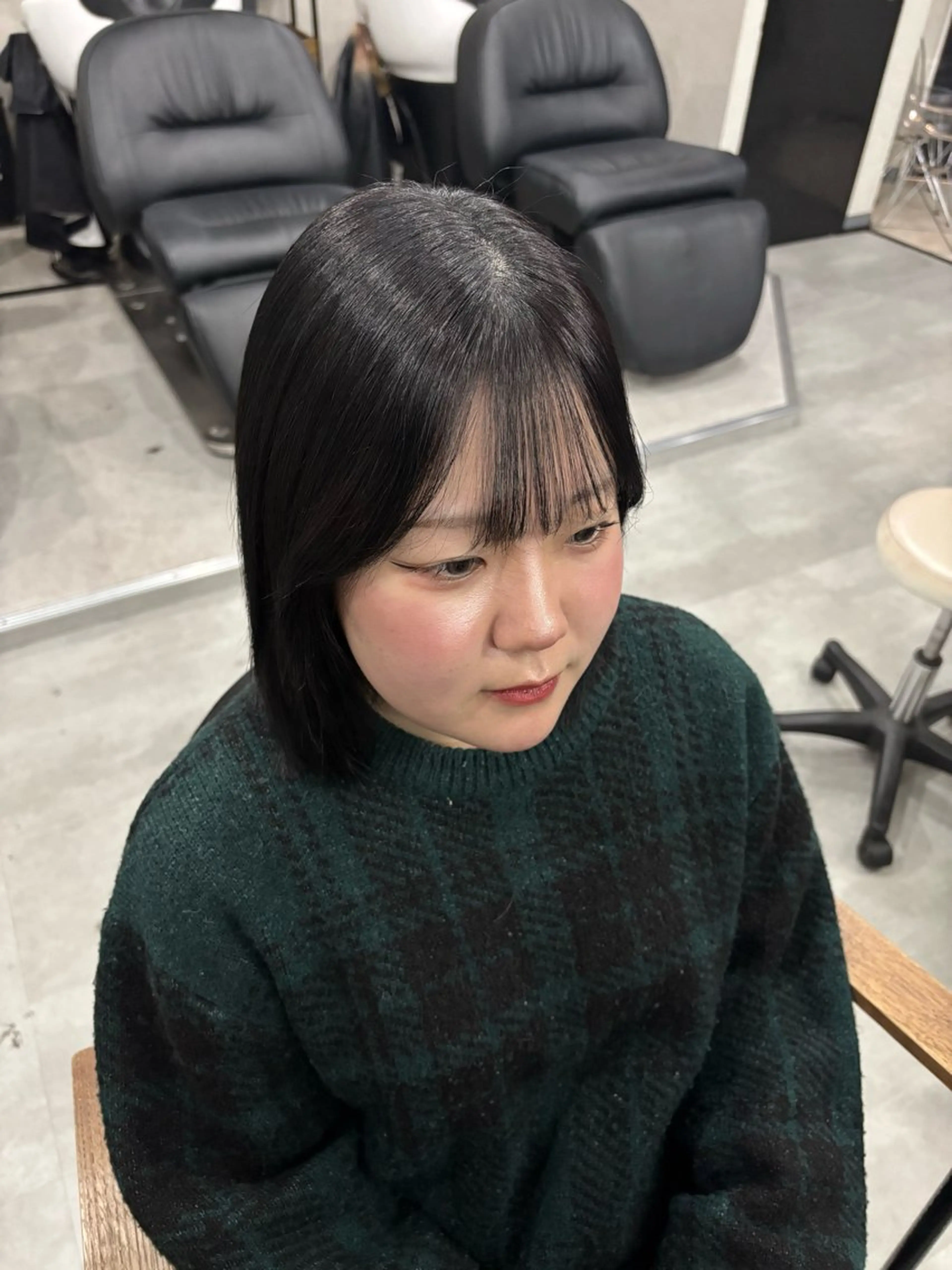 セミロング ヘアカラー ｶﾉ / 王道モテヘア🖤のヘアスタイル