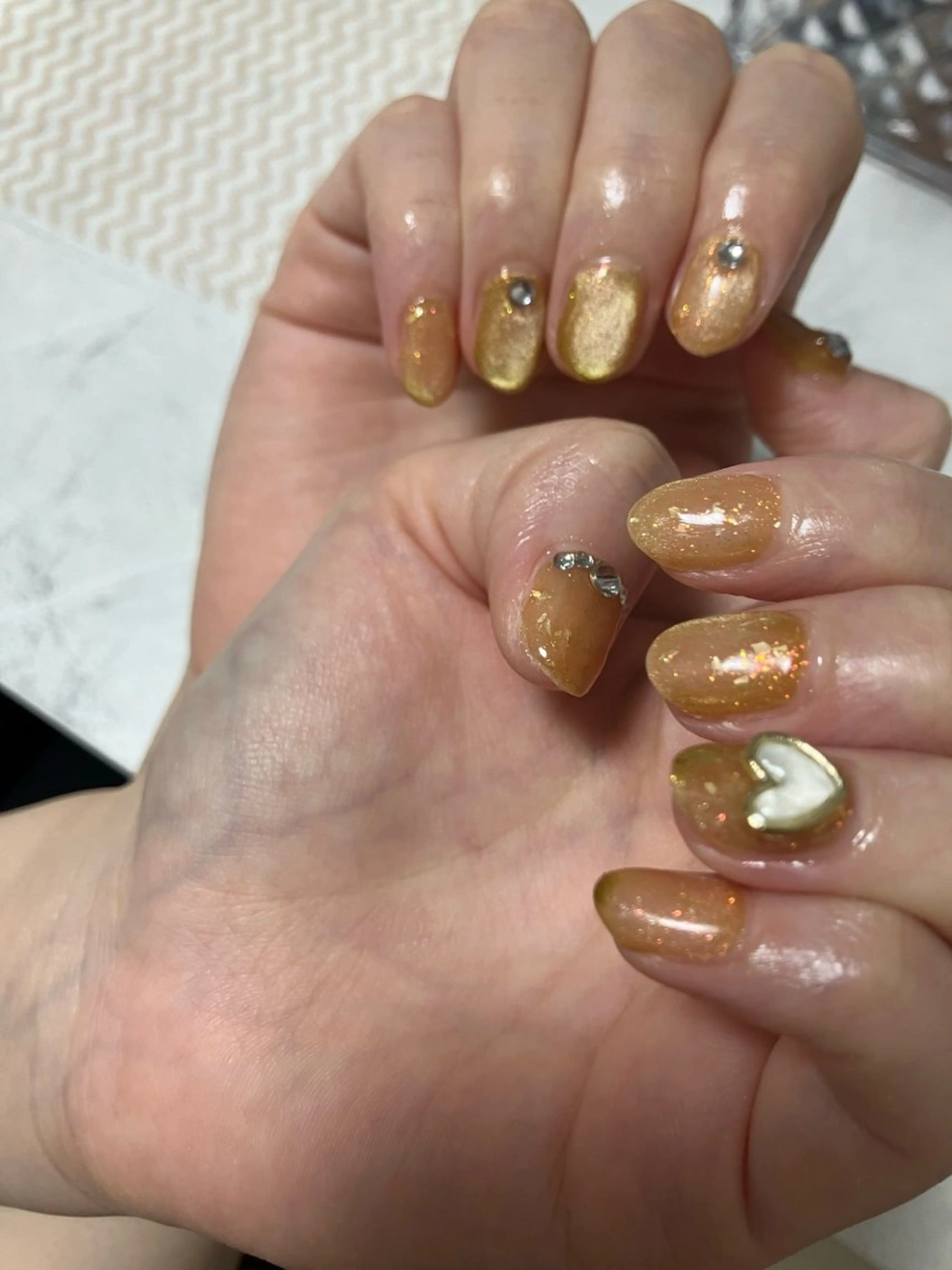 ネイル ジェルネイル マグネットネイル アイ❤️ カールのマツエク・マツパデザイン