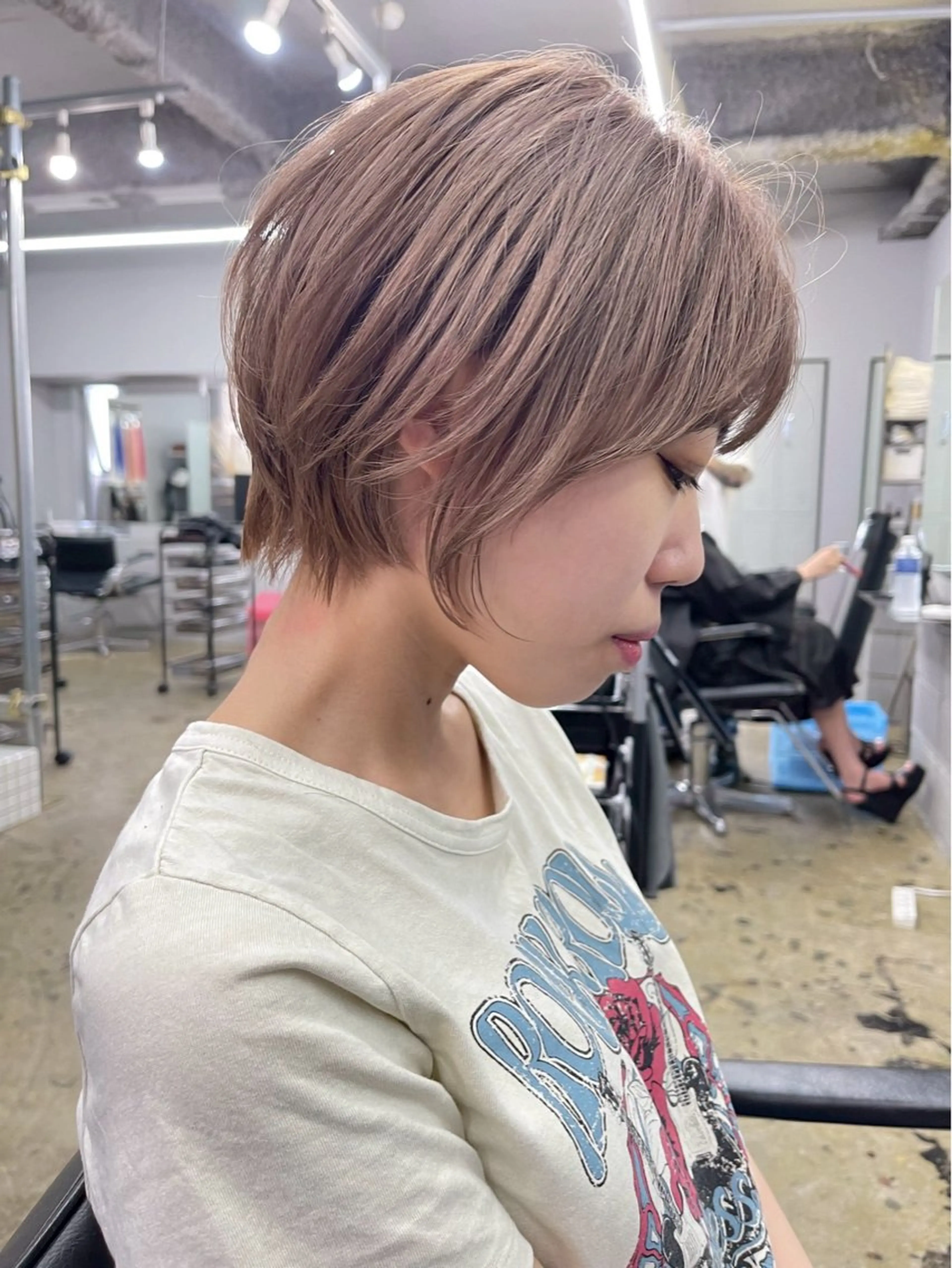 ショート LAME所属・RU NAのヘアスタイル
