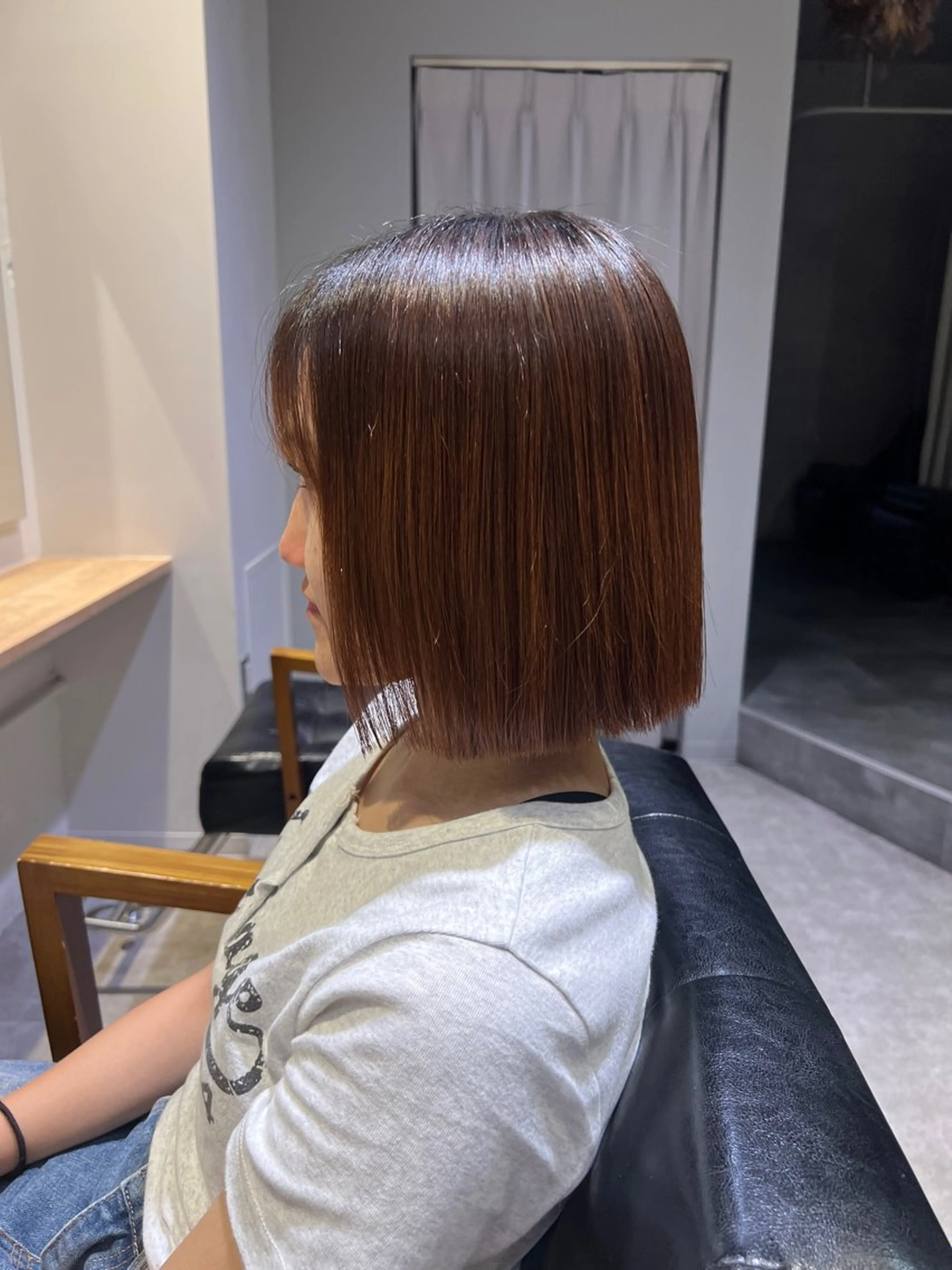 ショート ボブ 韓国風ヘア 🫧三浦 未流/ ボブ/イヤリングのヘアスタイル