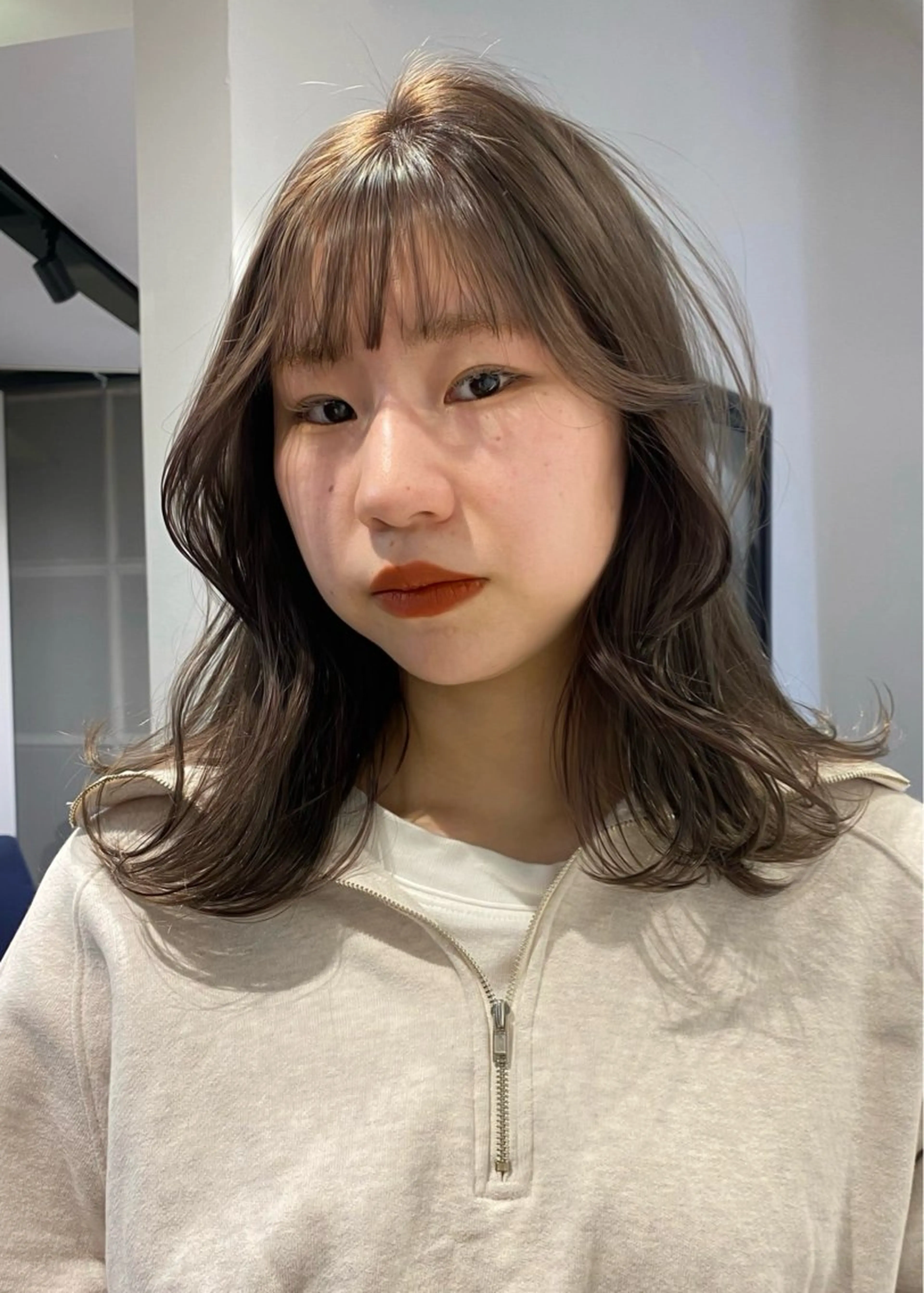 ミディアム カラー パーマ ヘアアレンジ メンズ ヘアカラー トリートメント レイヤー/透明感/ ブリーチなし/わかなのヘアスタイル