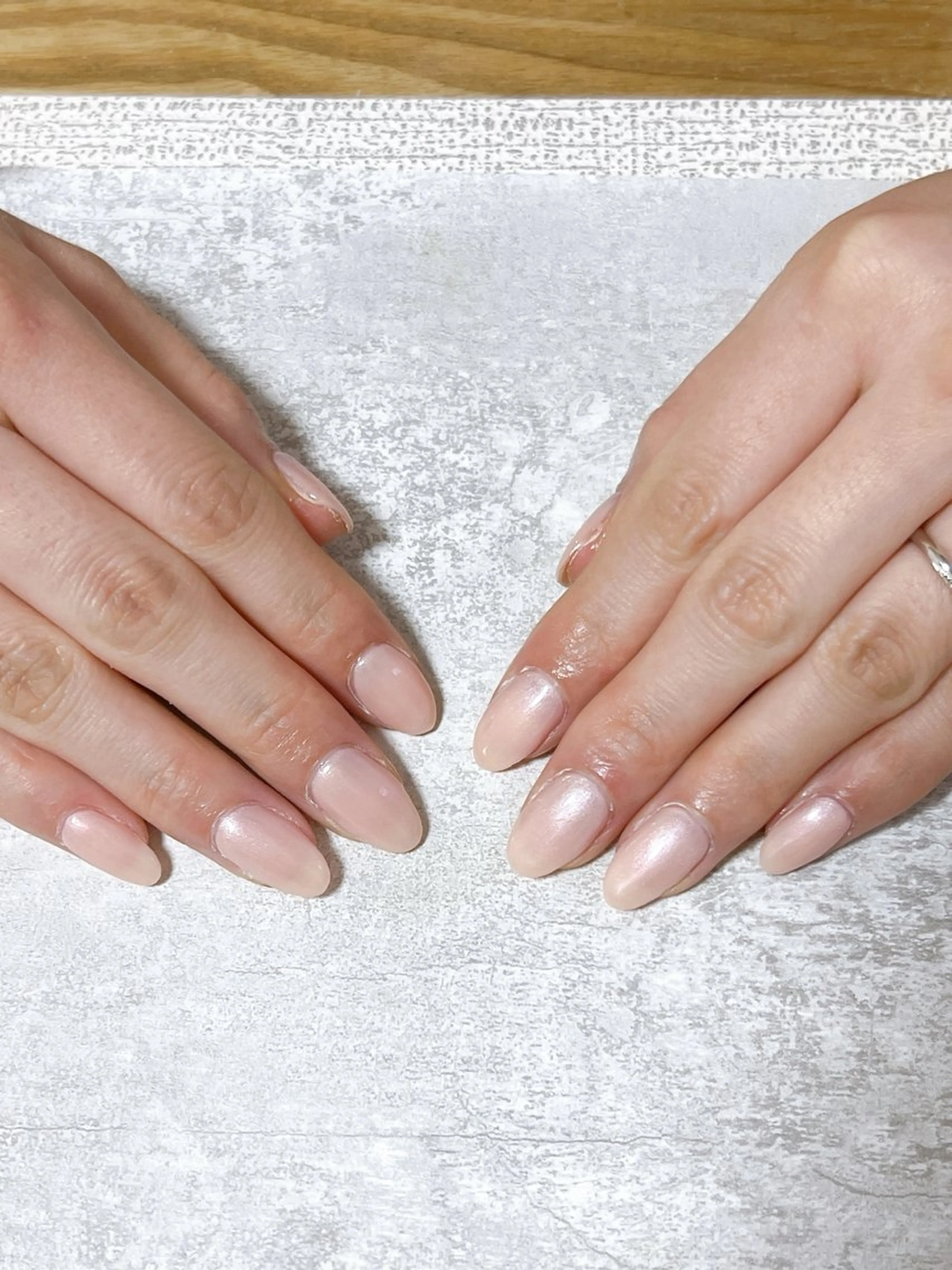 ネイル オーロラネイル フットネイル フレンチネイル ジェルネイル ハート ハンドネイル Mogu nail 二子玉川のネイルデザイン