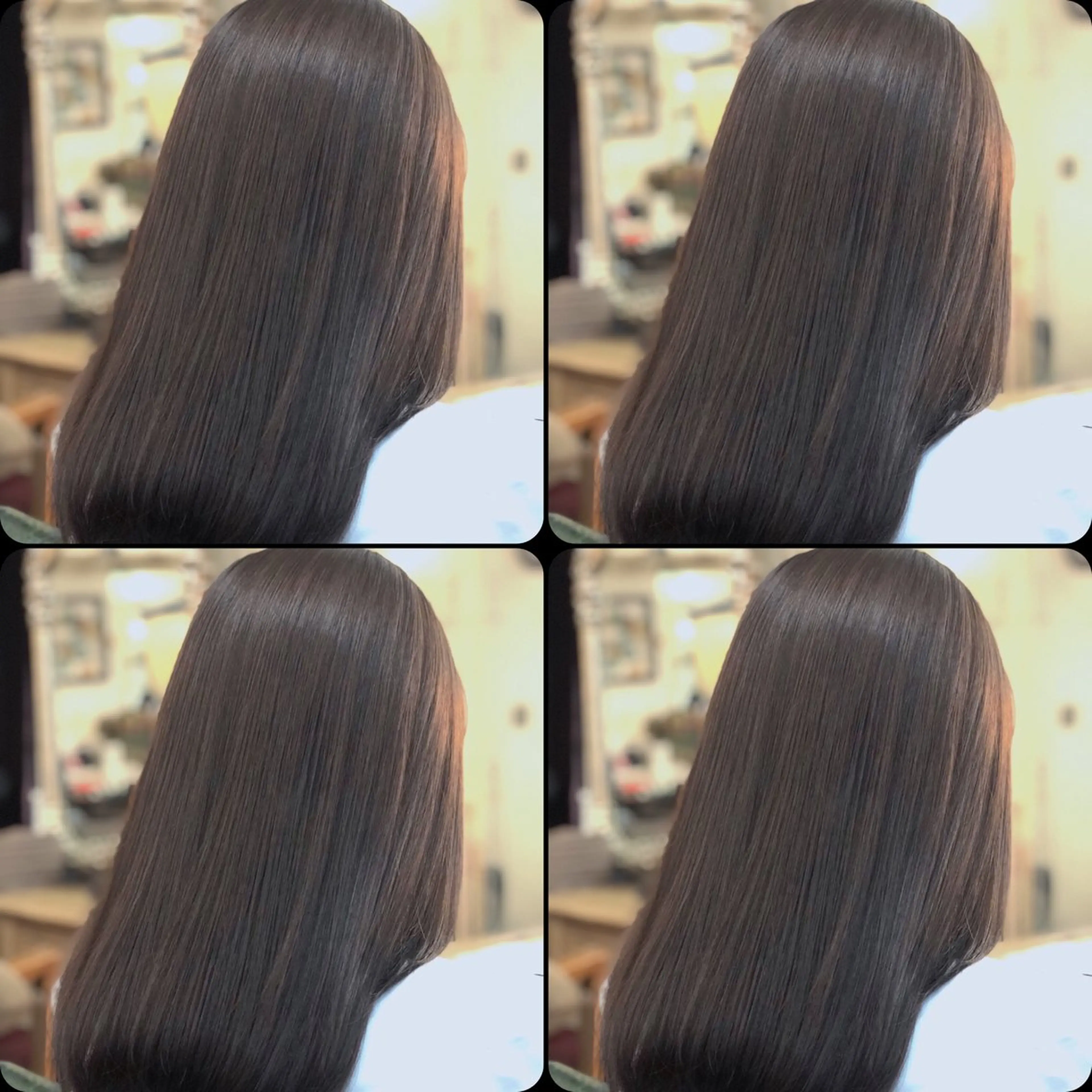 ミディアム ヘアカラー ❤︎大人シック ベージュrihoのヘアスタイル