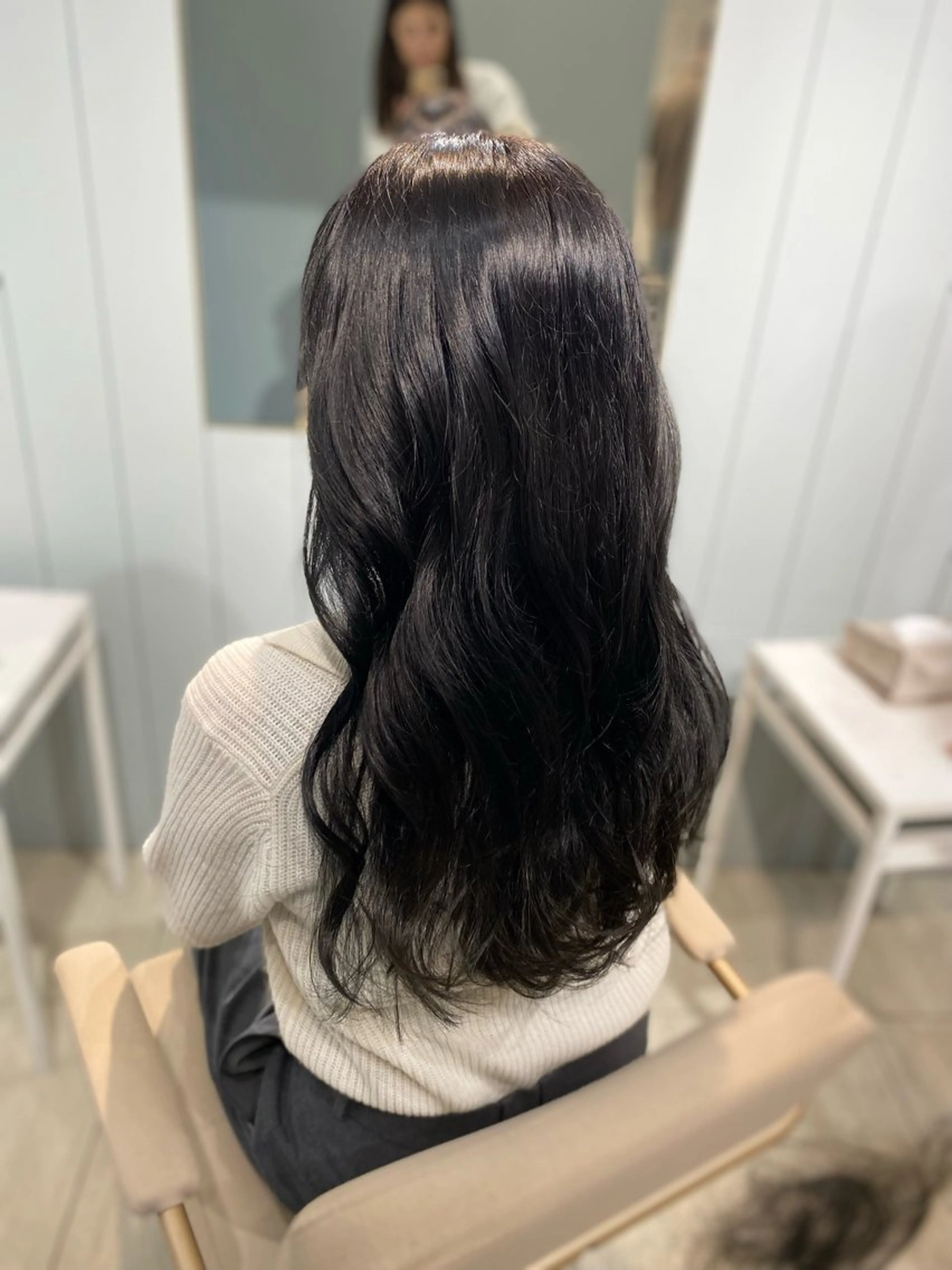 ロング カラー ヘアアレンジ 髪質改善 レイヤーカット カット ヘアカラー トリートメント 韓国風レイヤーカット 💎髪質改善"yuiのヘアスタイル