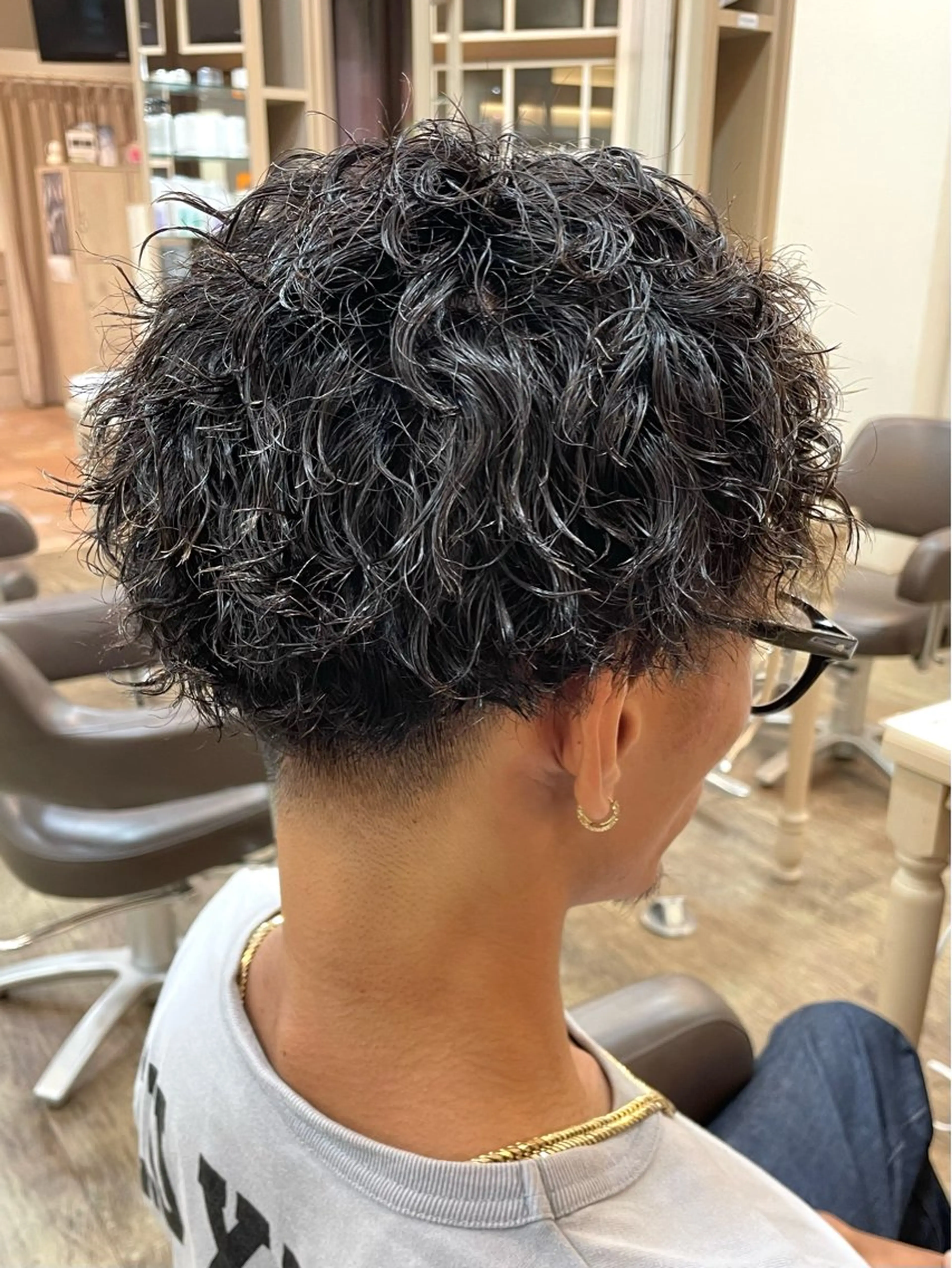 ショート パーマ メンズ カット パーマ メンズパーマ🌀/ 中村郁未のヘアスタイル