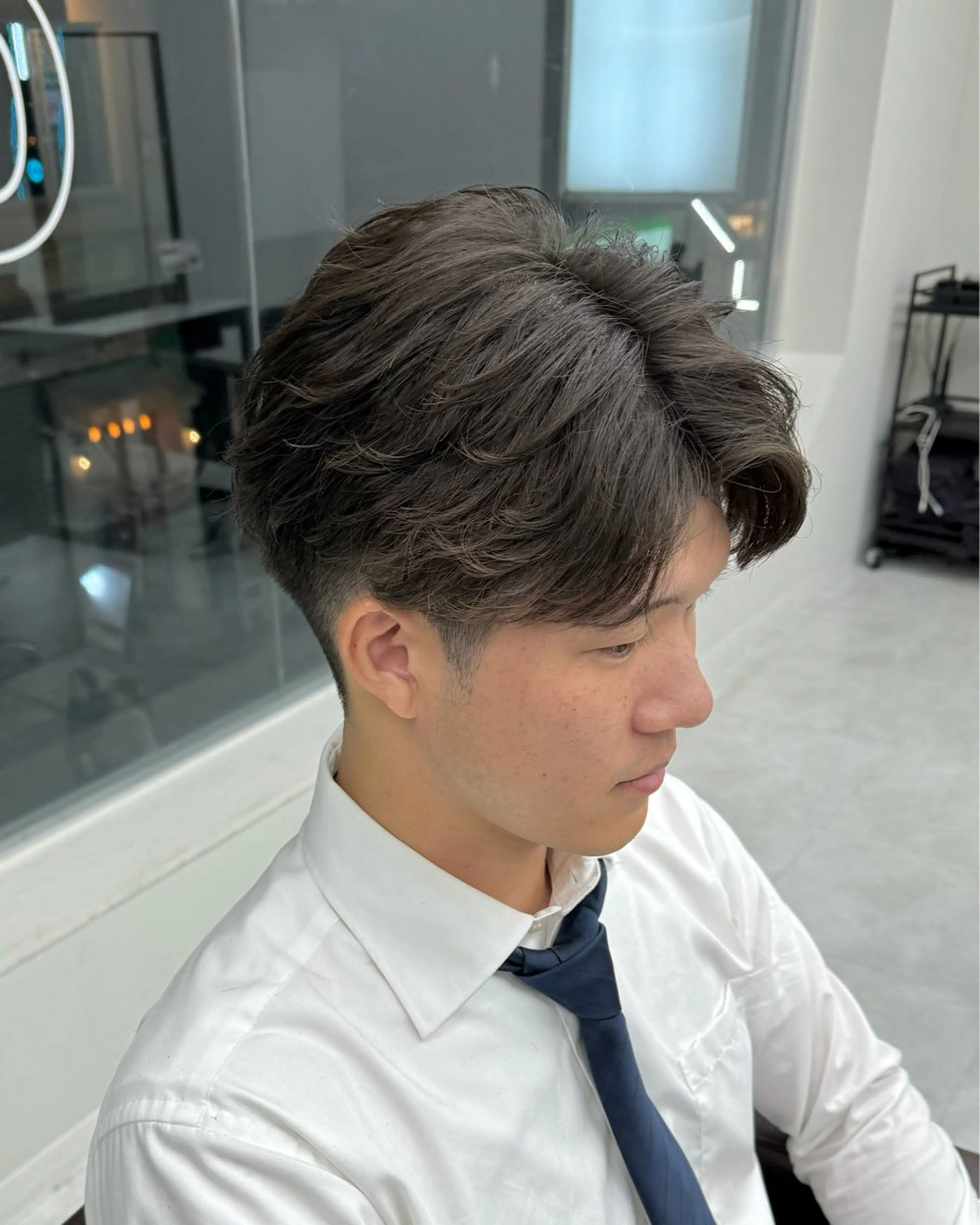 パーマ メンズ カット パーマ トリートメント ヘアセット シャドウパーマ/ メンズ/KENTAのヘアスタイル