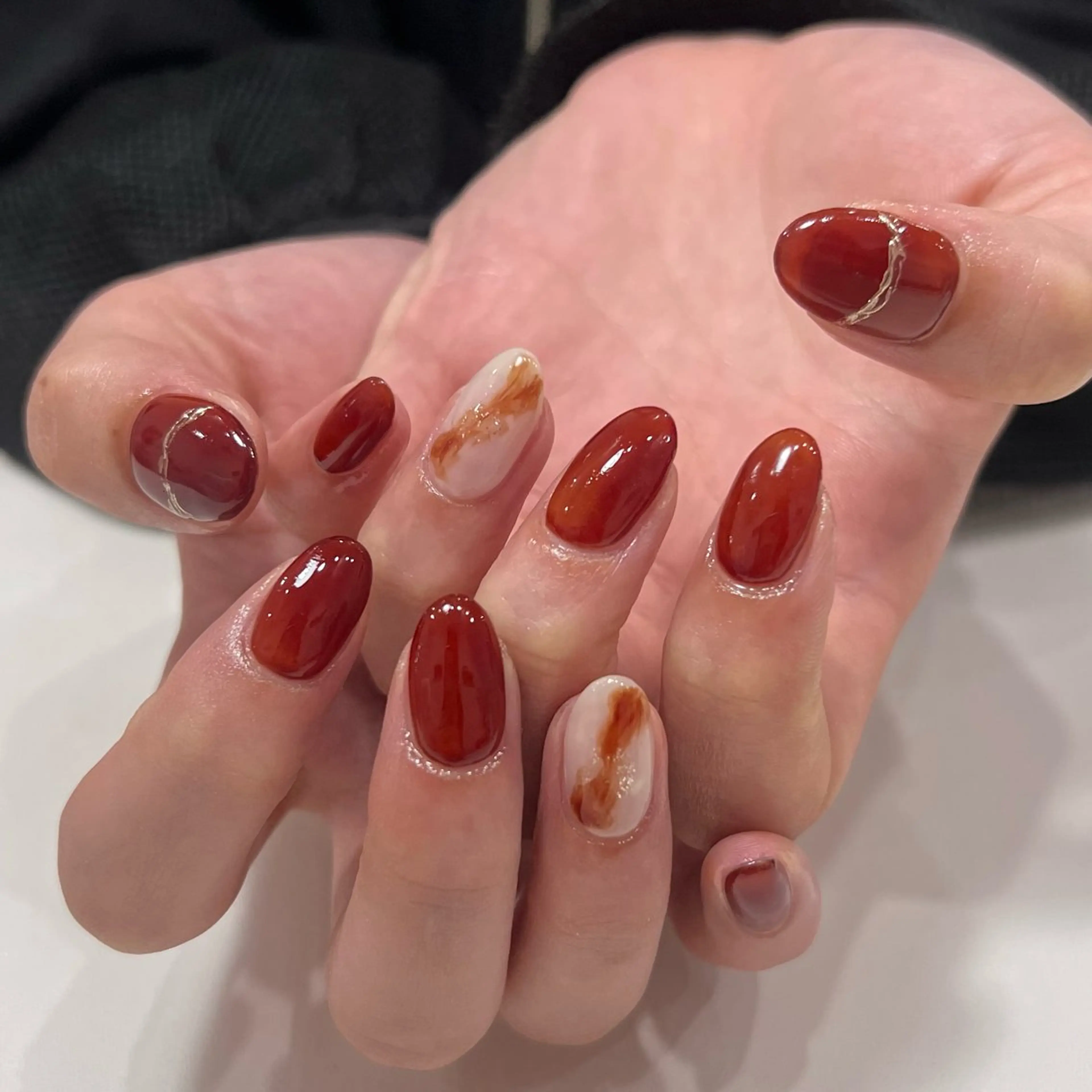 ネイル ハンドネイル ハンドケア SHIORI🐈‍⬛ aimermoreのネイルデザイン