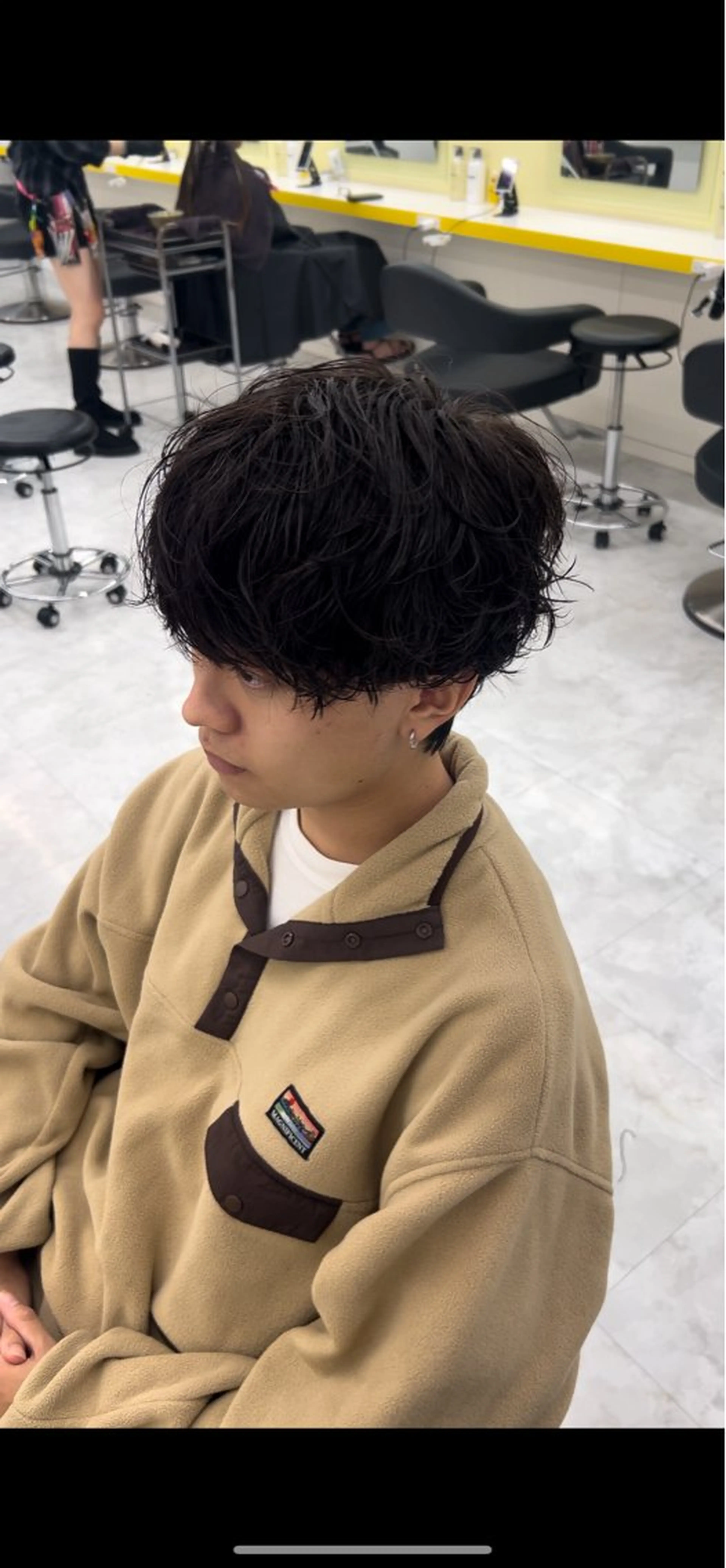 メンズ カット パーマ 🤍レイヤーカット /顔まわりカット🤍のヘアスタイル