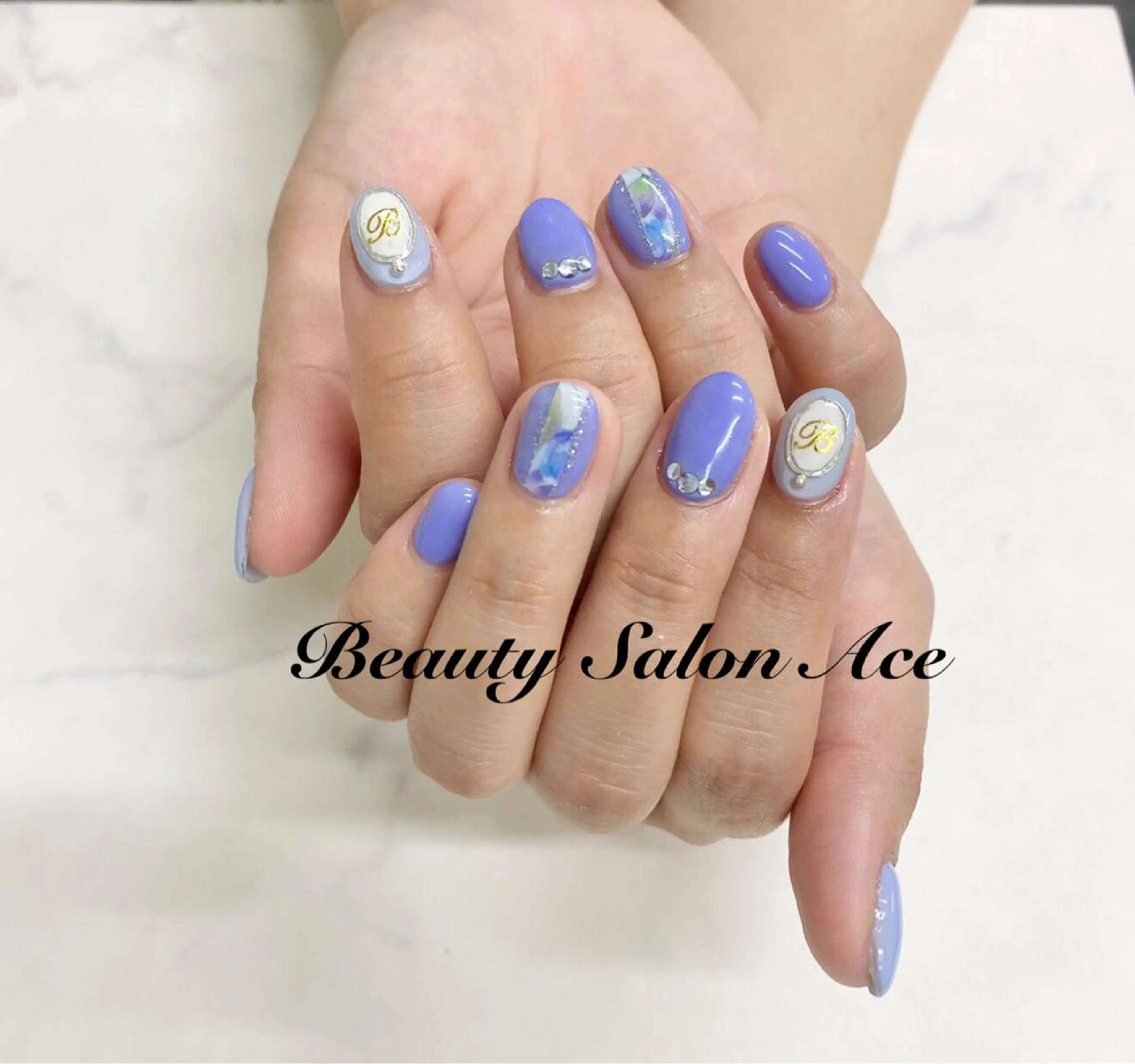 ネイル アートネイル ジェルネイル メンズネイル ハンドネイル ハンドケア Beauty Salon Ace（ネイルサロン　エース）所属・池袋フィルイン Ace♡長さだしのネイルデザイン