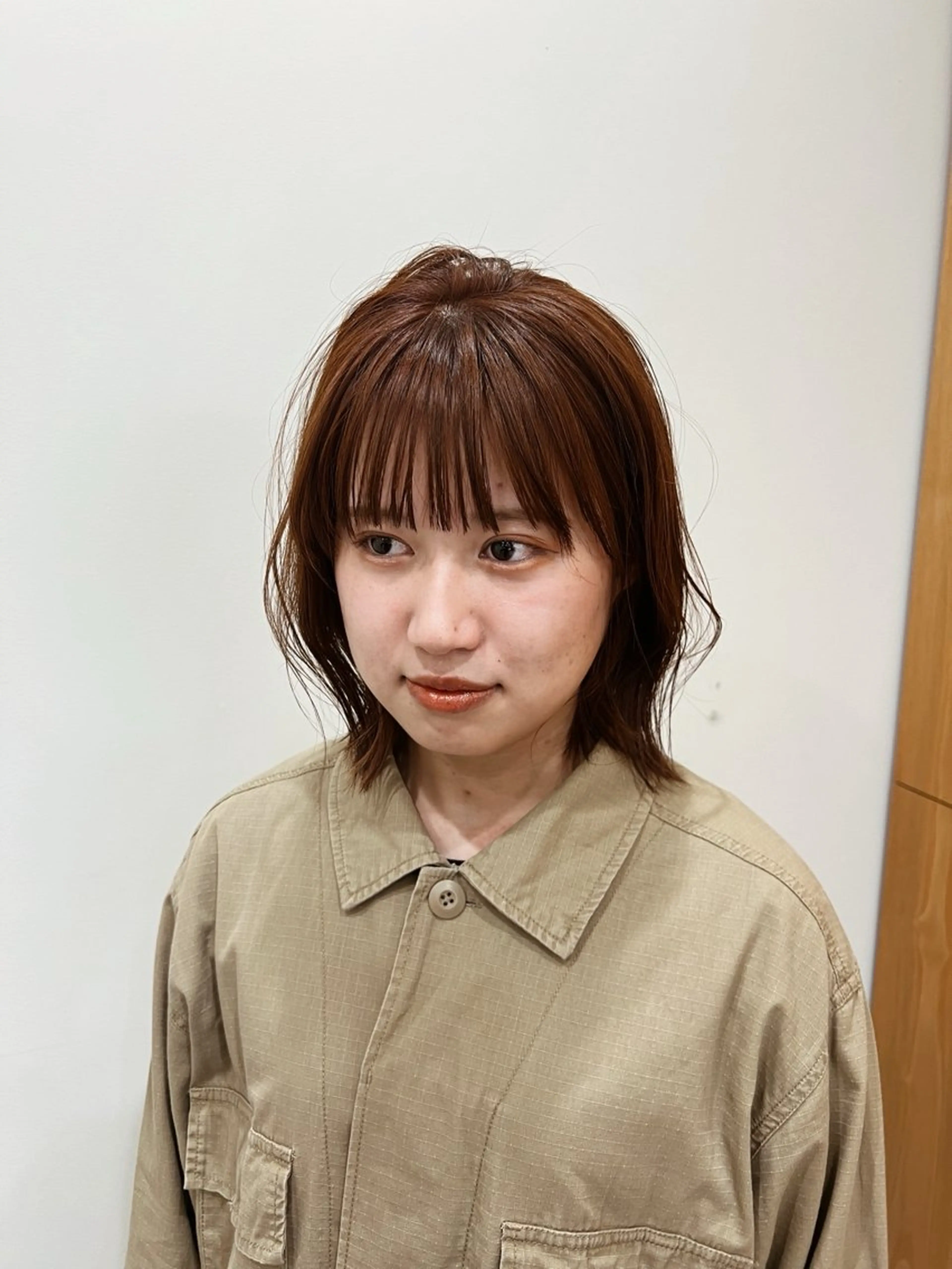 ミディアム 似合わせ/顔周り / レイヤーのヘアスタイル