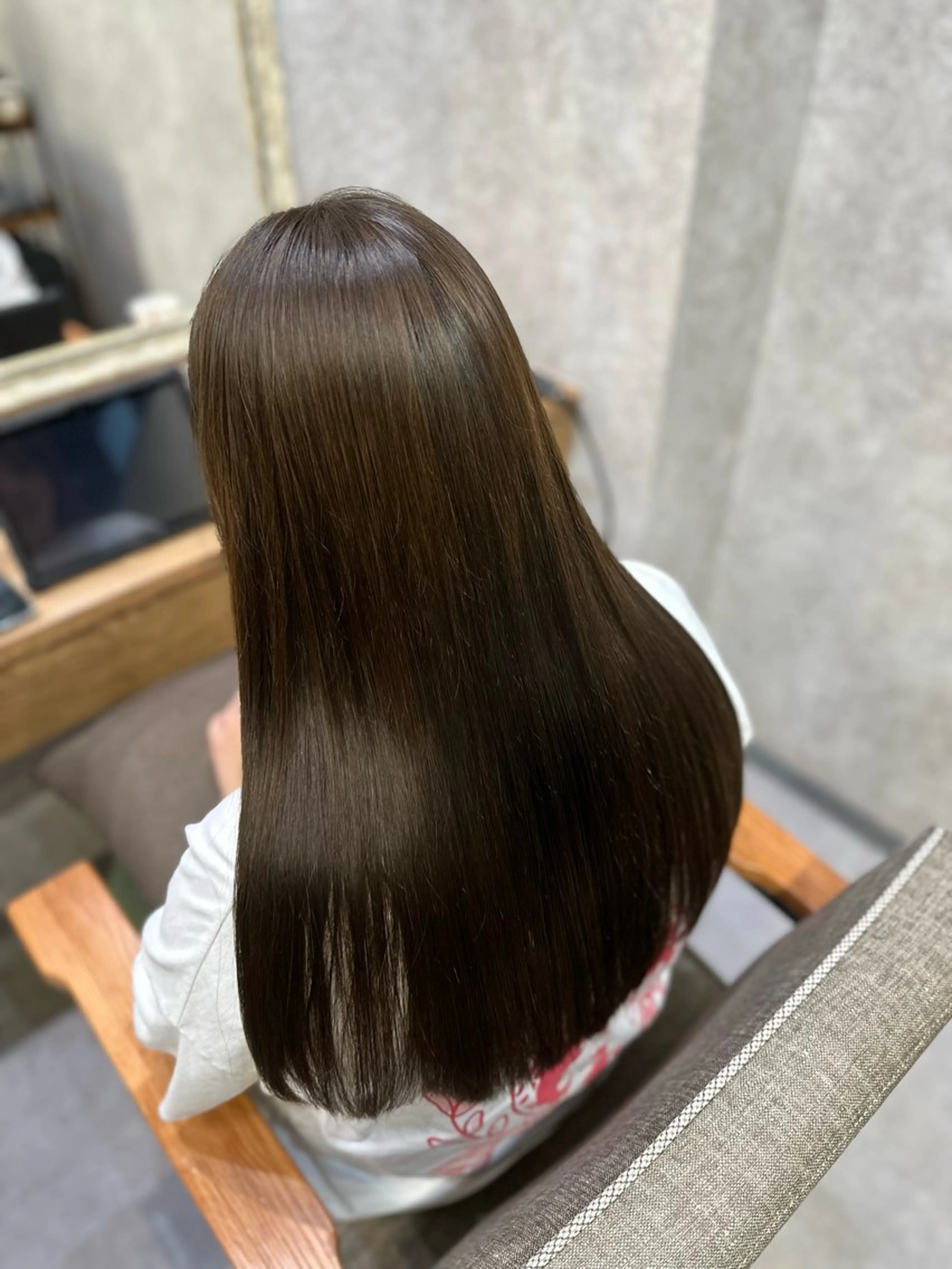 セミロング 髪質改善 トリートメント 髪質改善/縮毛矯正/ 艶髪/根本和也のヘアスタイル