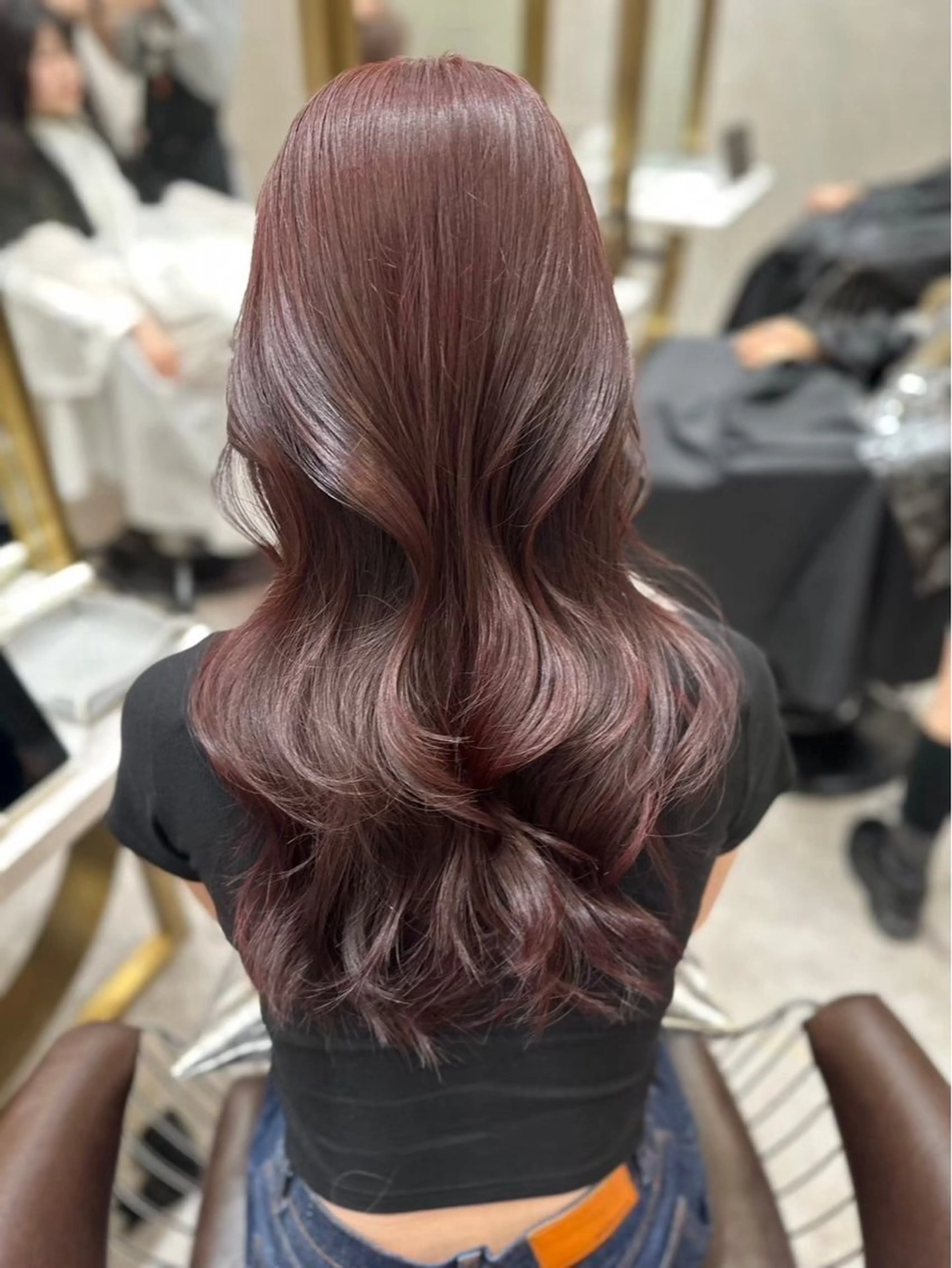 ロング カラー 髪質改善 レイヤーカット 縮毛矯正 【美髪矯正】 吉村　清志のヘアスタイル