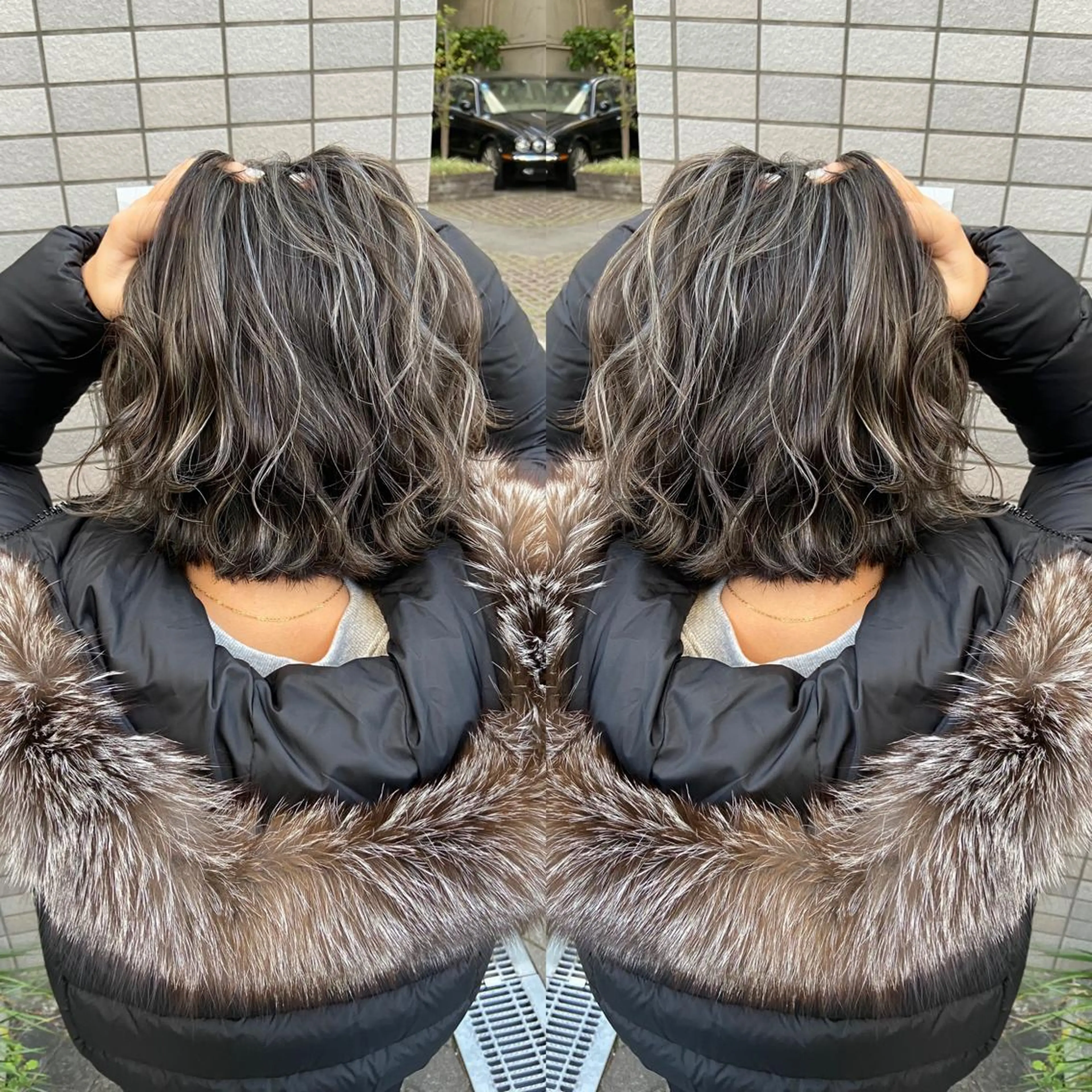 ロング ハイライト 原田 彩也のヘアスタイル