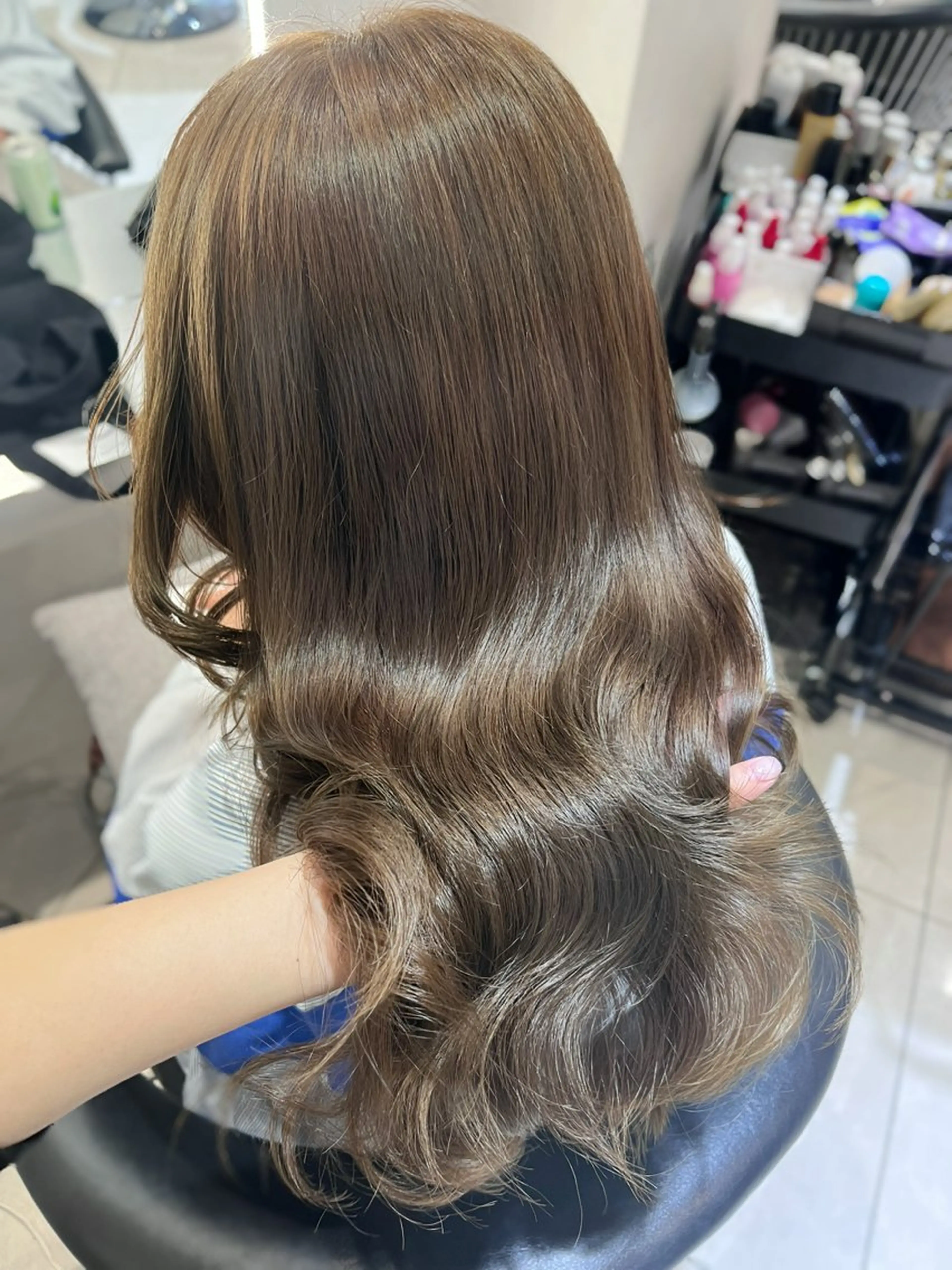 ロング カラー ベージュカラー ヘアカラー トリートメント 韓国レイヤー×モテ髪 /MITSUKI🤍のヘアスタイル