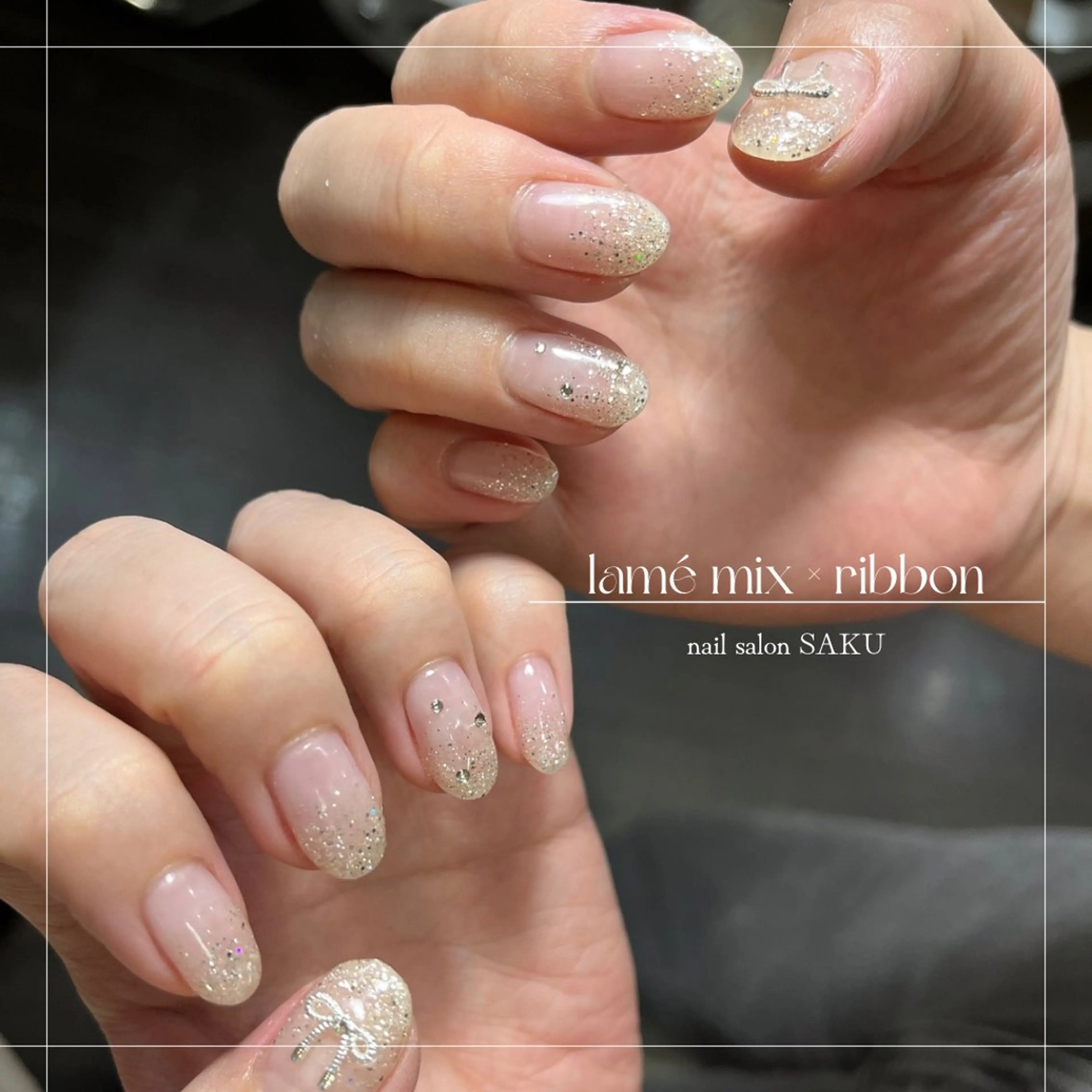 ネイル ニュアンスネイル シンプルネイル ハンドネイル SAKU  nail[サクネイル]所属・SAKU nail 作島茜のネイルデザイン