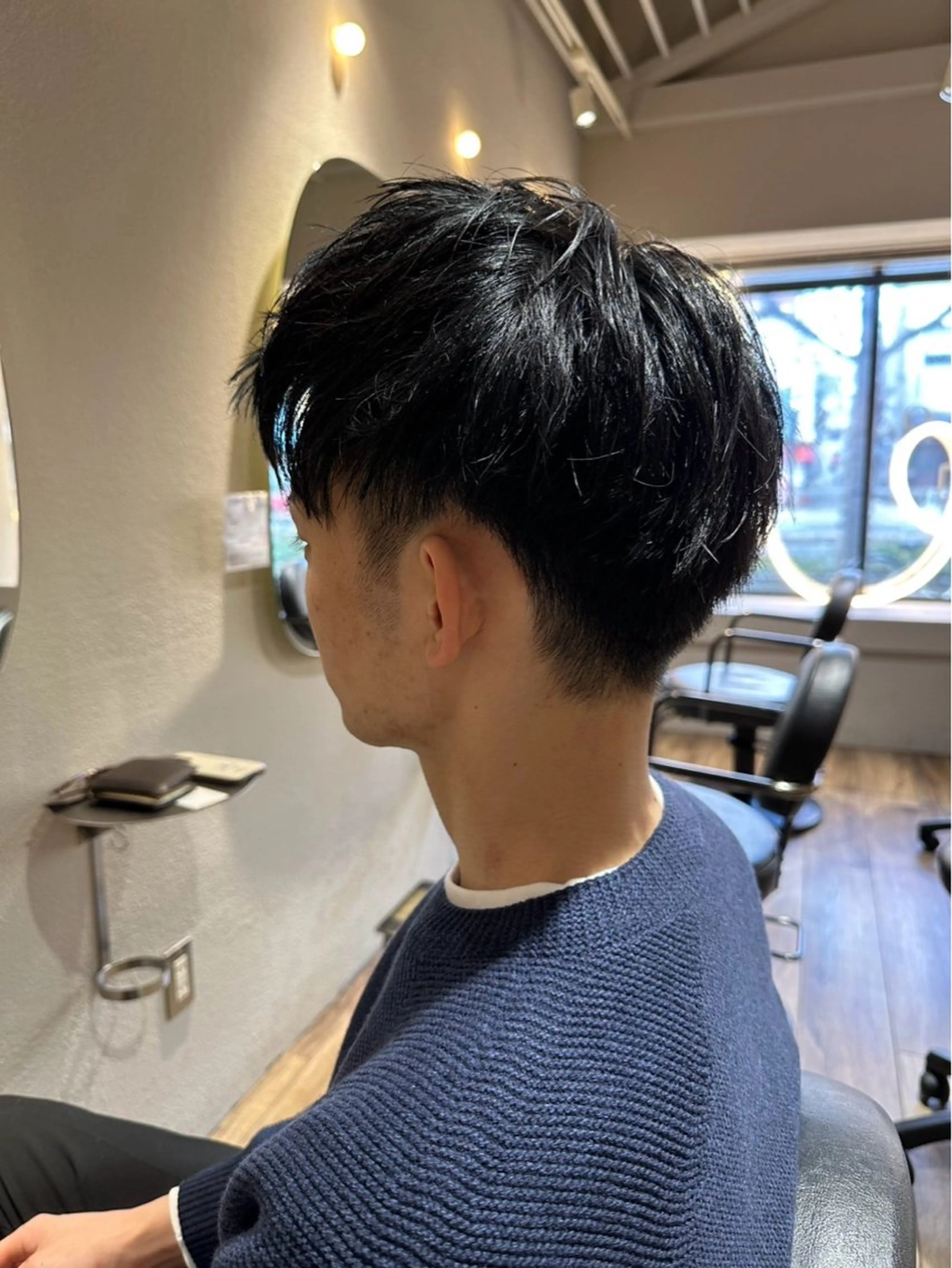 メンズ 刈り上げ カット 暖色/顔周り /ヘアメ/あつはのヘアスタイル