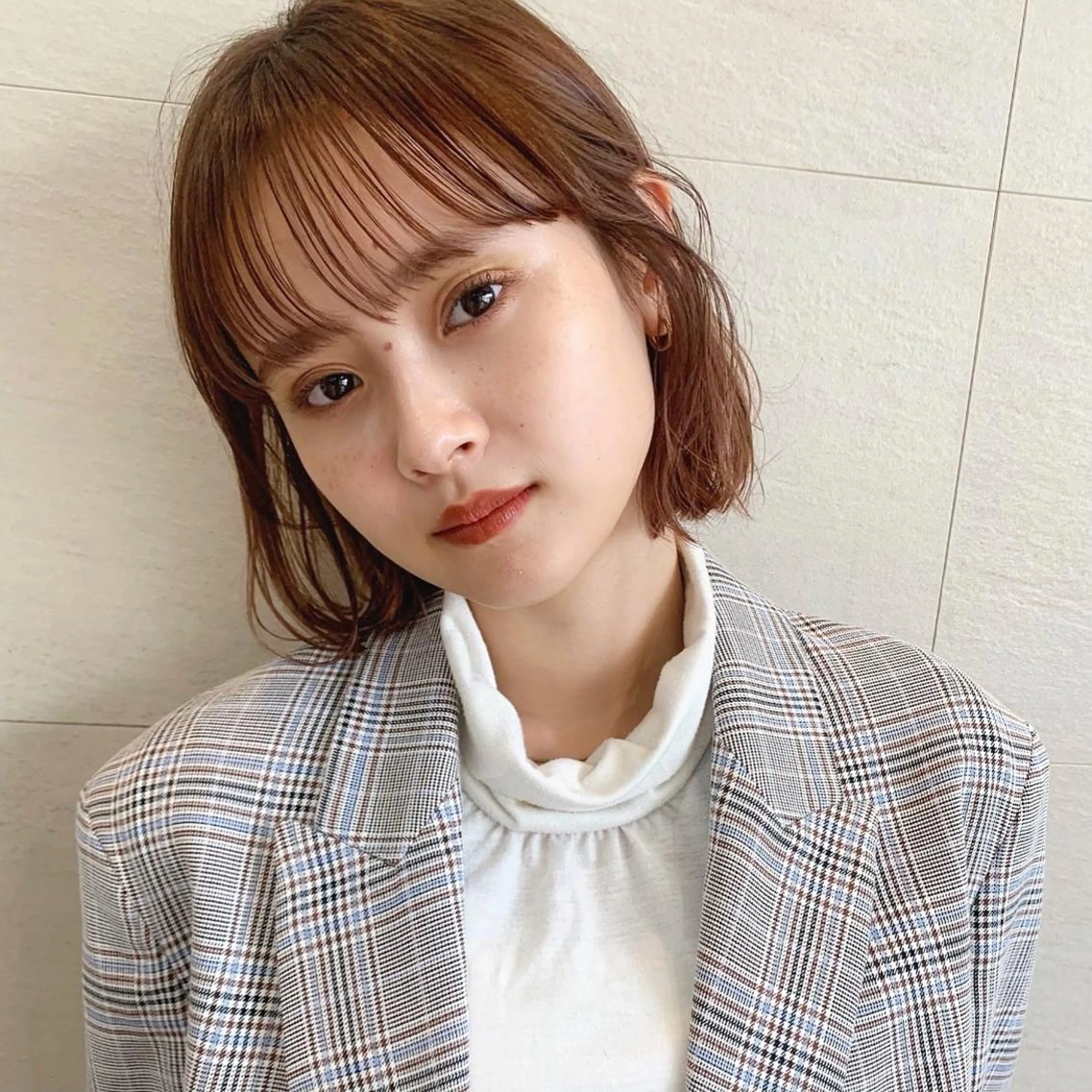 ショート カラー カット トリートメント 🌱小顔ヘア/ボブ ミディアム/双葉🌱のヘアスタイル