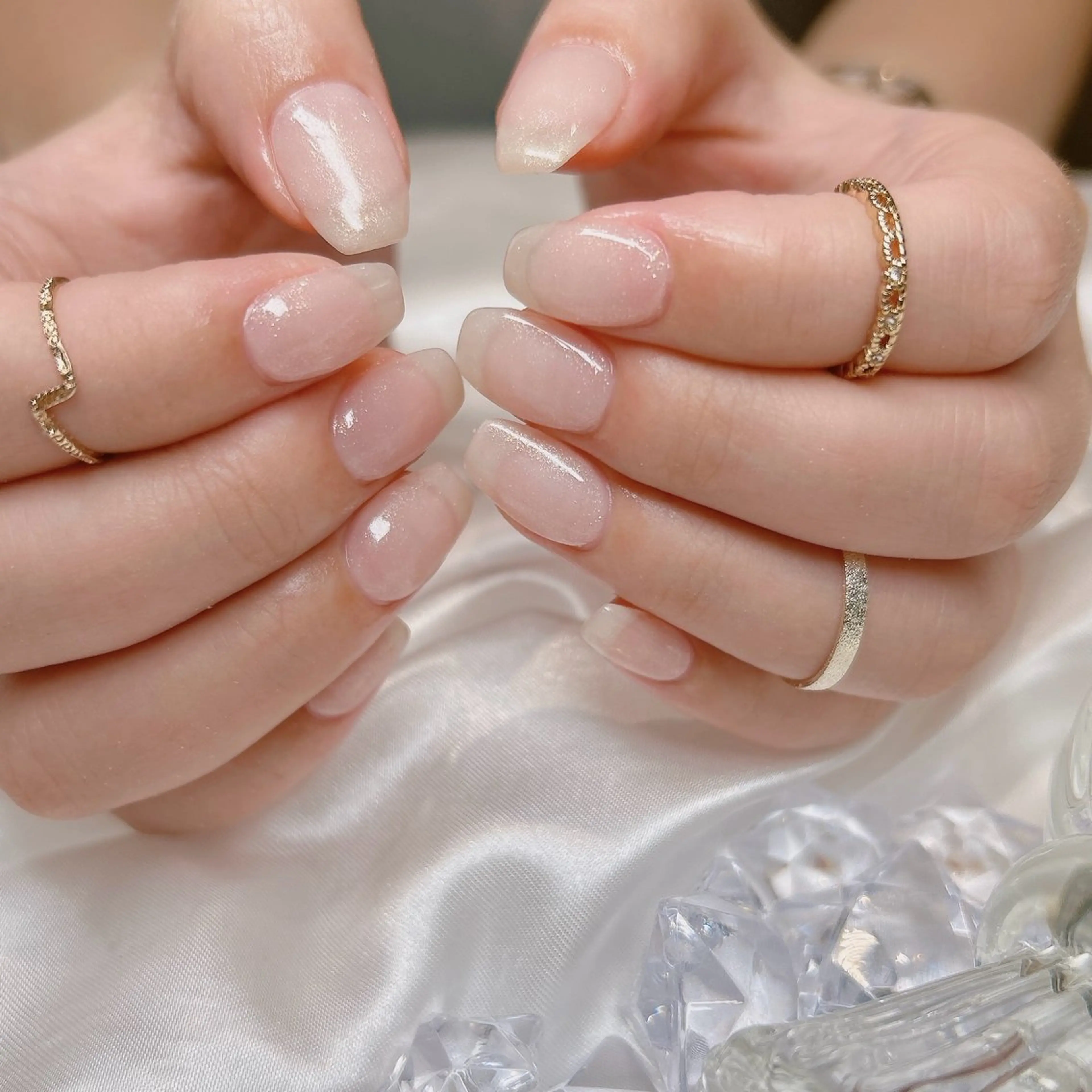 ネイル ワンカラーネイル ハンドネイル junna のぞいてねのネイルデザイン