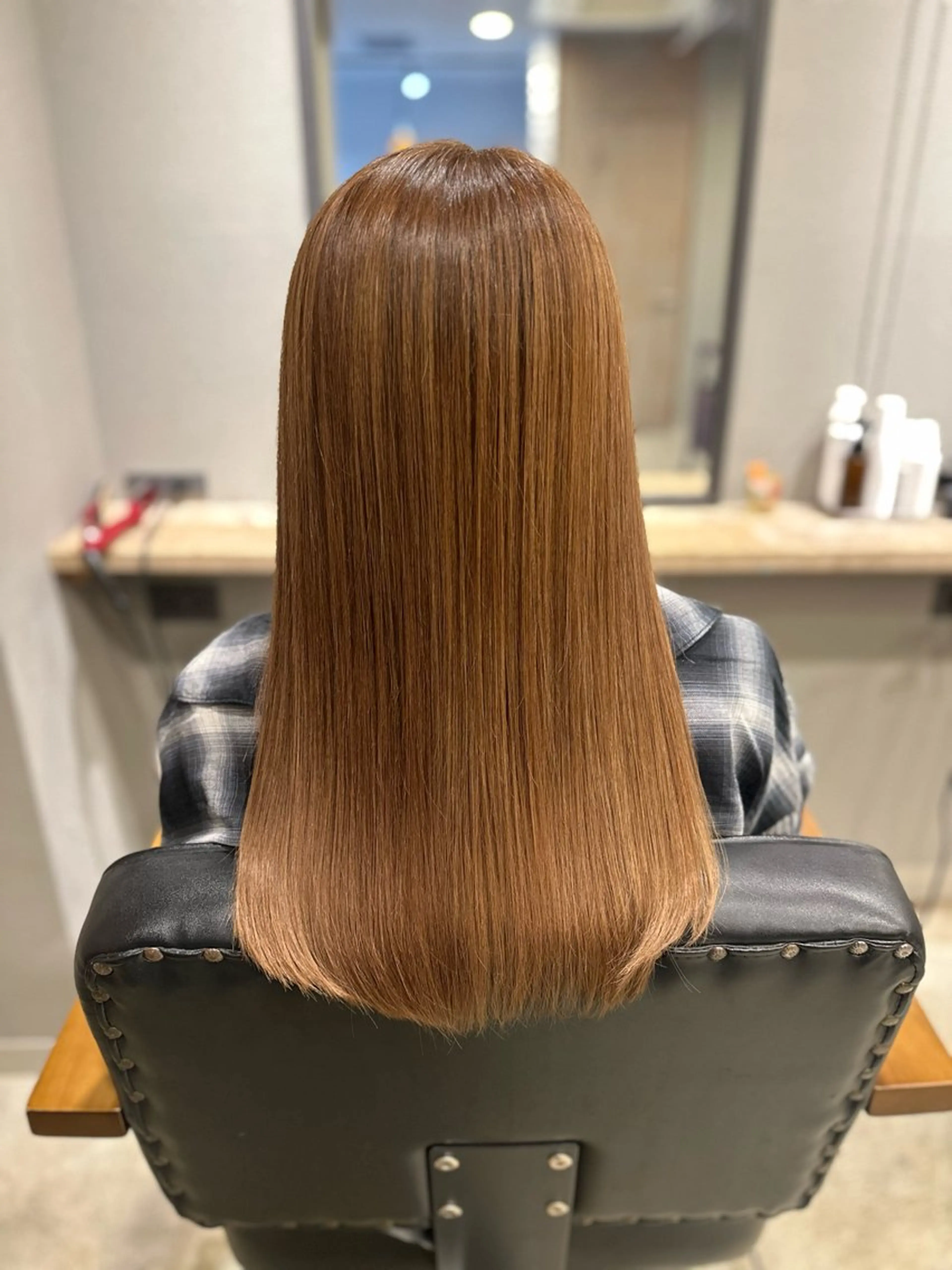 ロング カラー カット ヘアカラー 奥田 早織のヘアスタイル