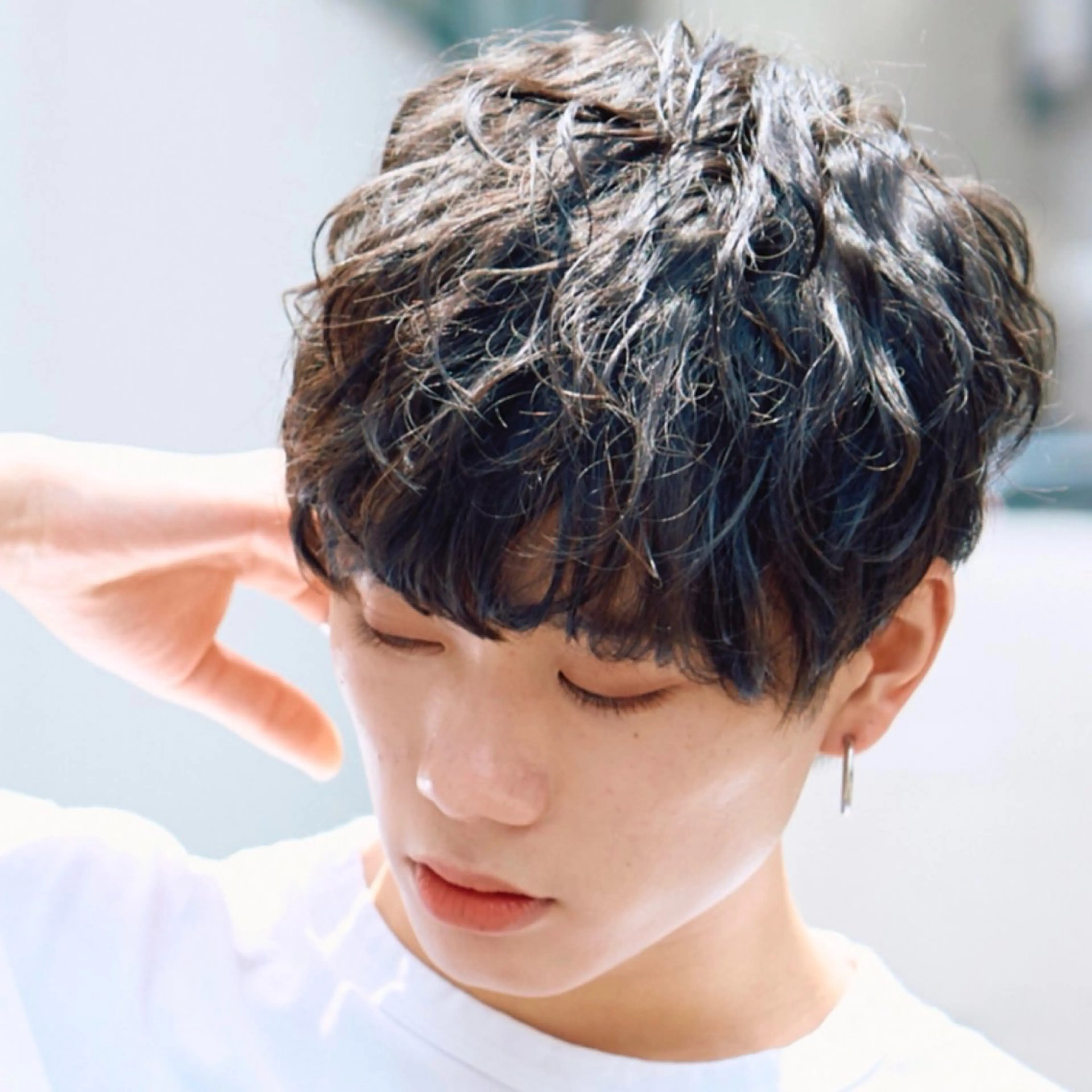 ショート パーマ メンズ メンズパーマ ニュアンスパーマ メンズ専門美容師✂︎ 大庭勝己のヘアスタイル