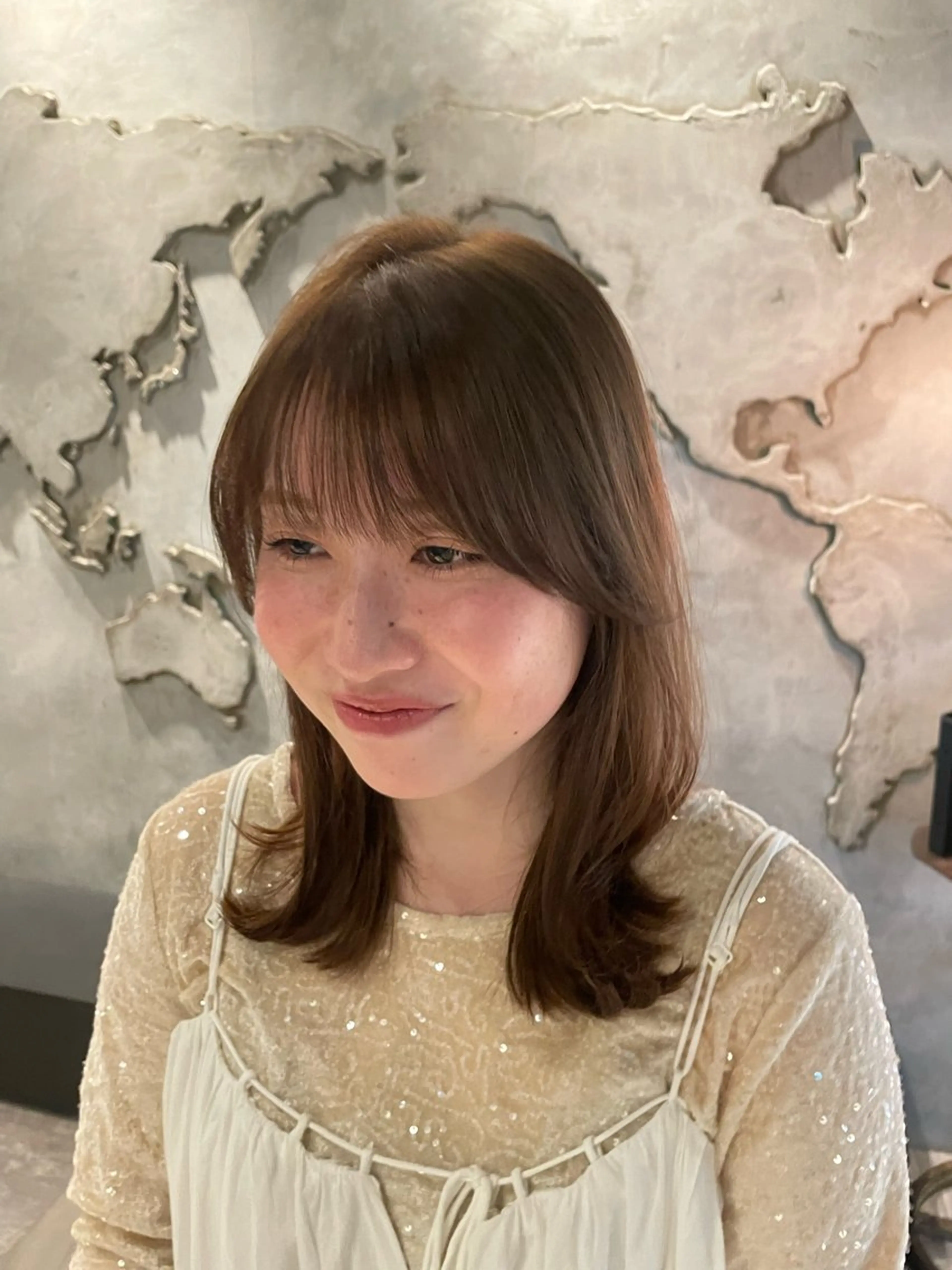 ロング カラー パーマ カット 縮毛矯正 トリートメント ヘッドスパ ヘアセット レイヤー/透明感/ 髪質改善🩵NANAのヘアスタイル