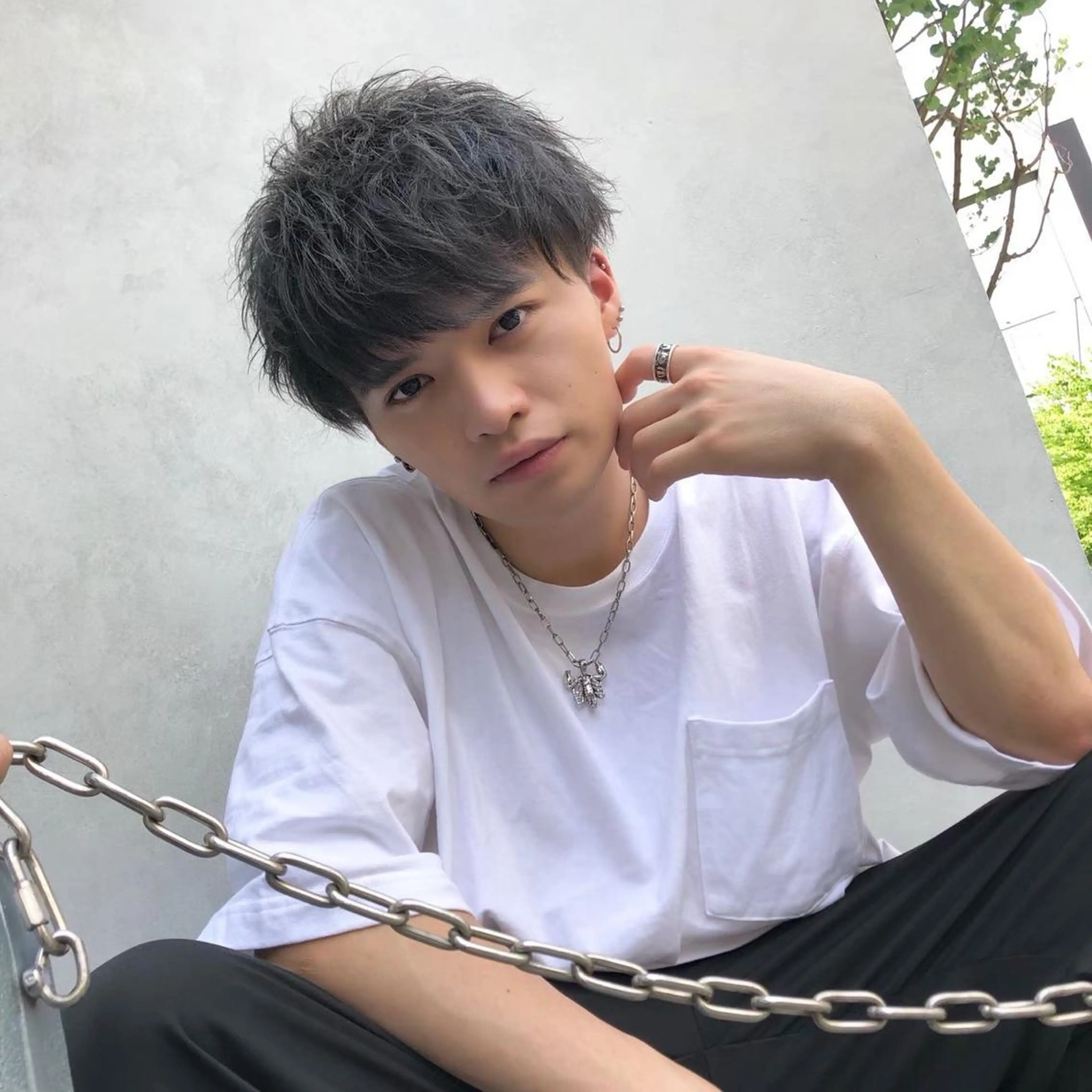 ショート メンズ *モデル募集🤍横浜 透明感カラー🫧のヘアスタイル