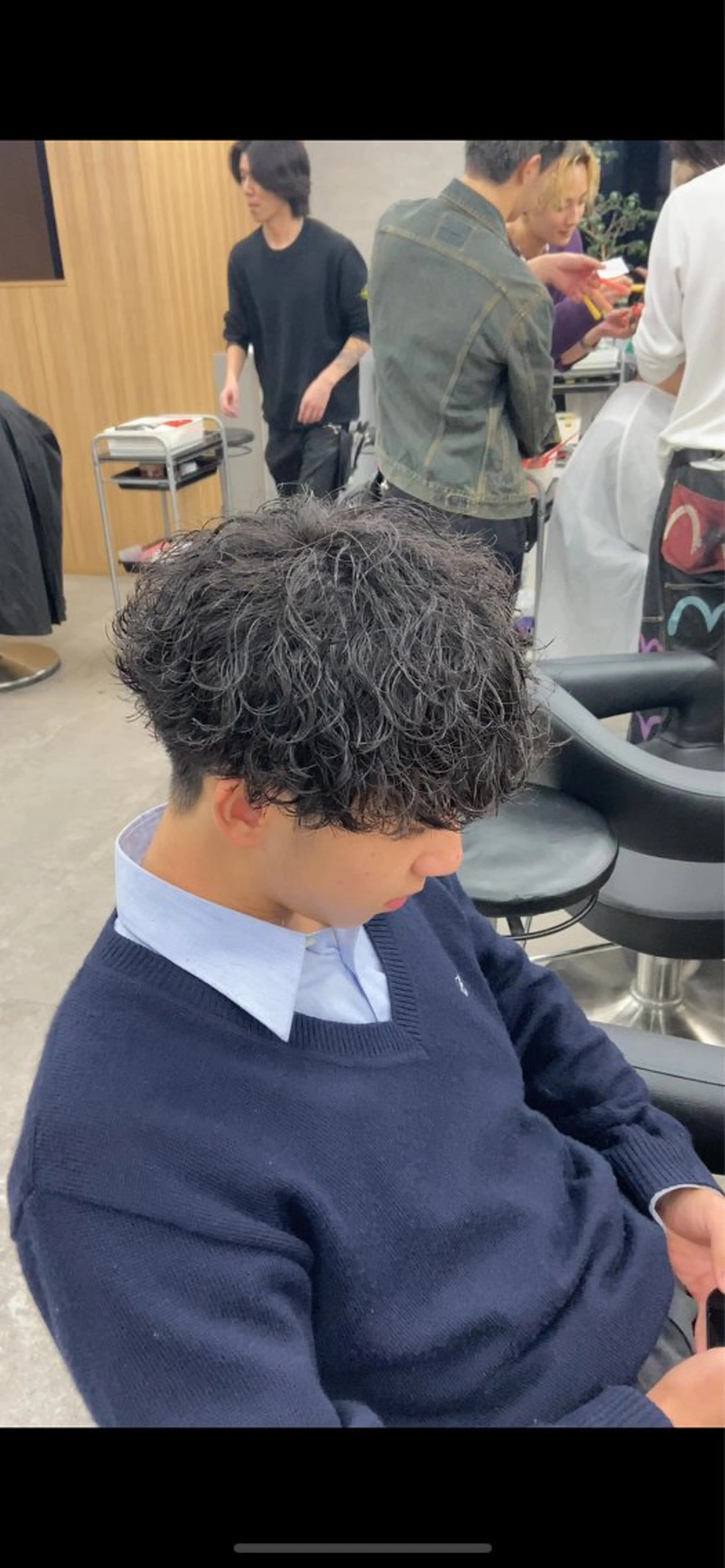 パーマ メンズ センターパート メンズハイライト メンズメッシュ マッシュ メンズパーマ 波巻き/サーフカール 🌊吉野裕稀のヘアスタイル