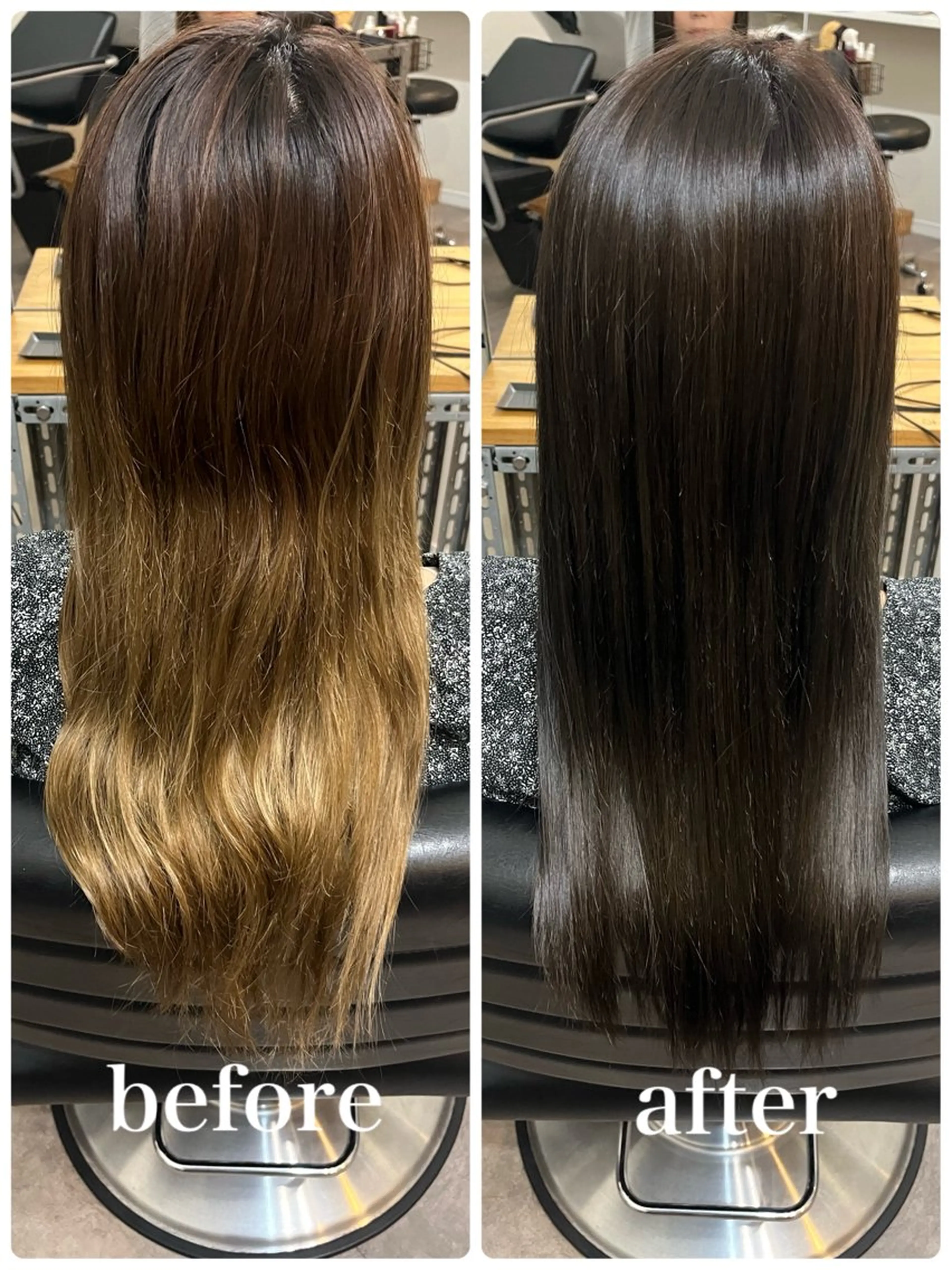 ロング ヘアカラー トリートメント OFF YUYAのヘアスタイル