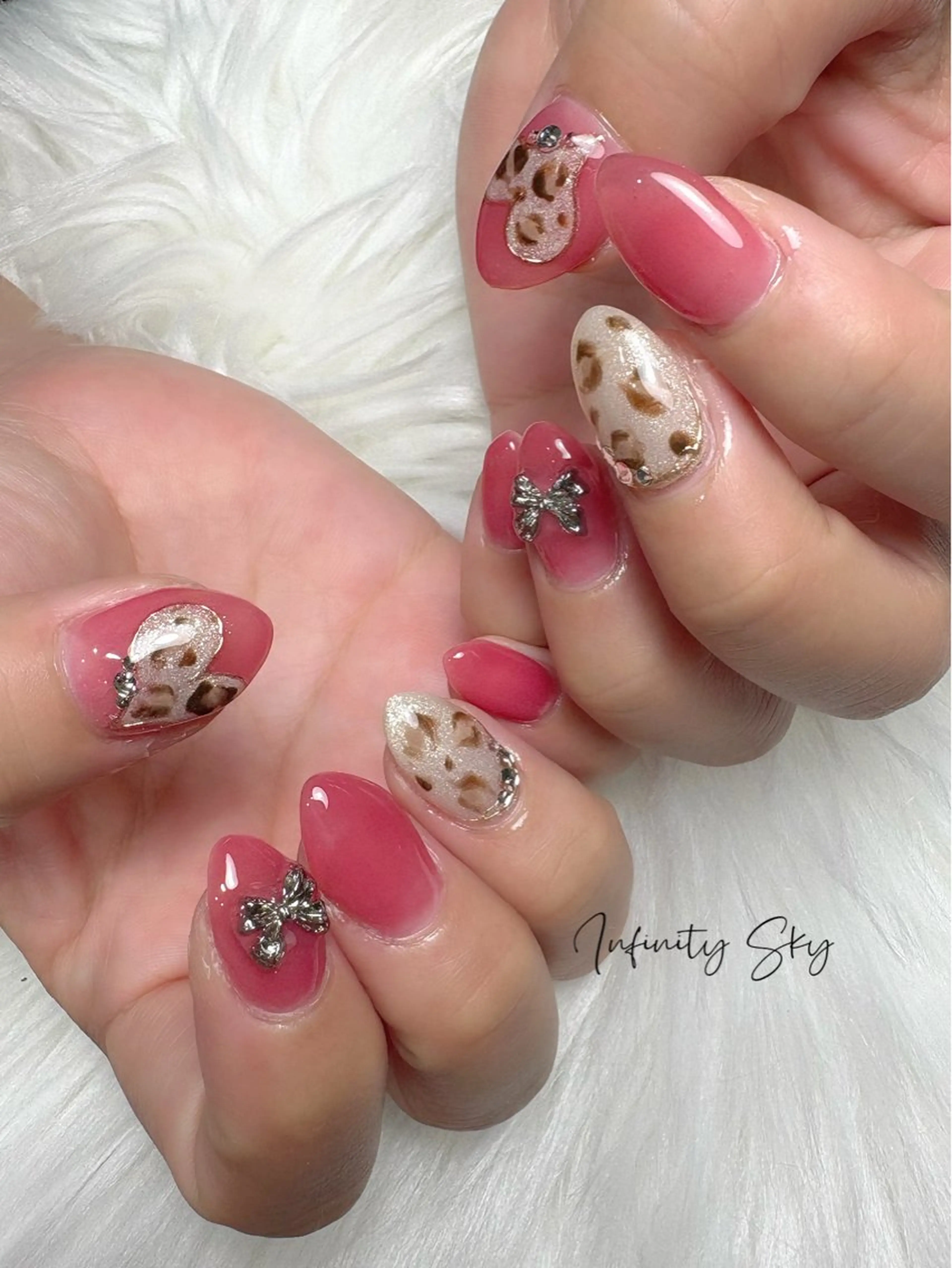 ネイル ピンク infinity skyのネイルデザイン