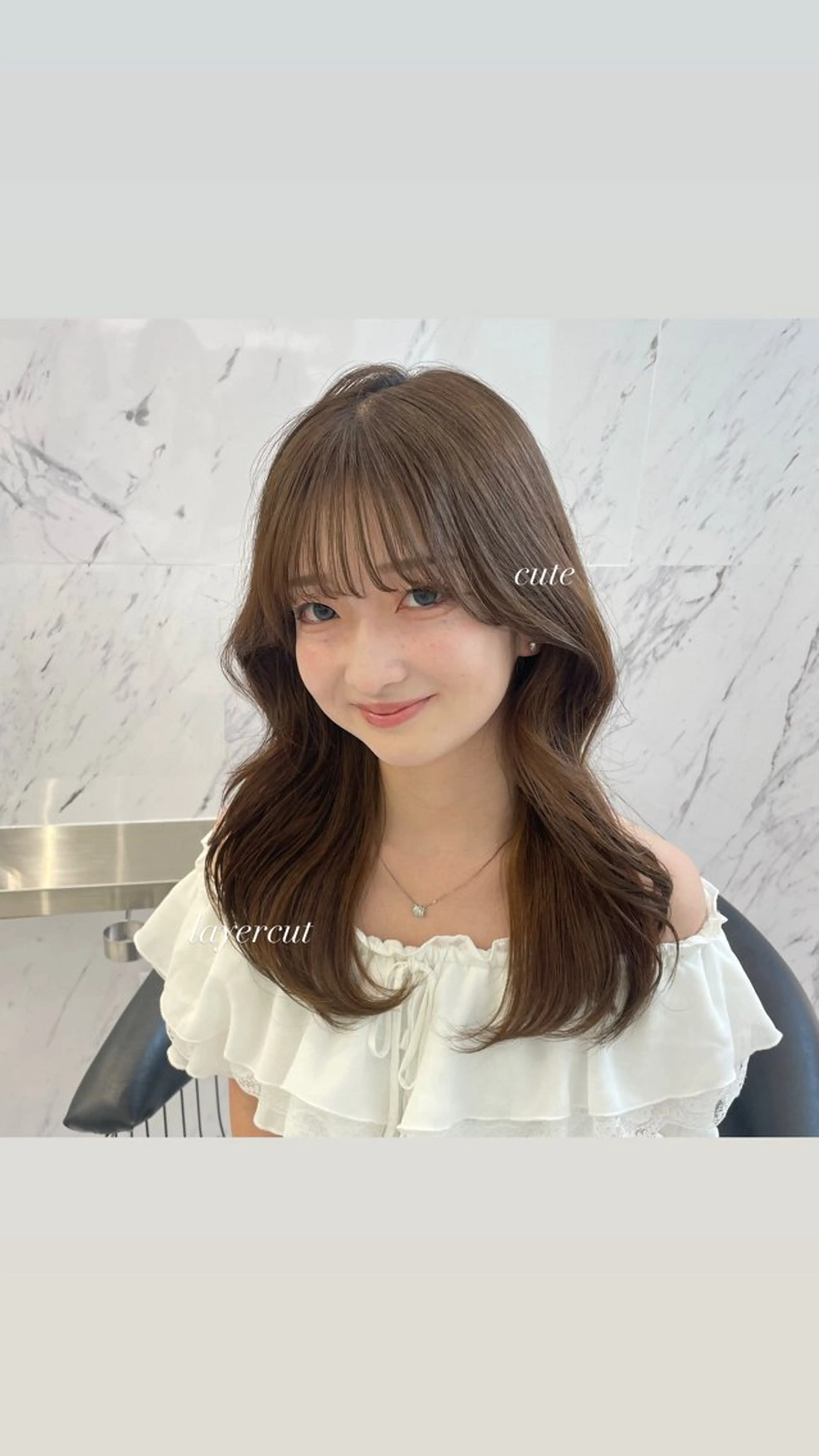 ミディアム ParveMix 🩶🫧入江 香名のヘアスタイル