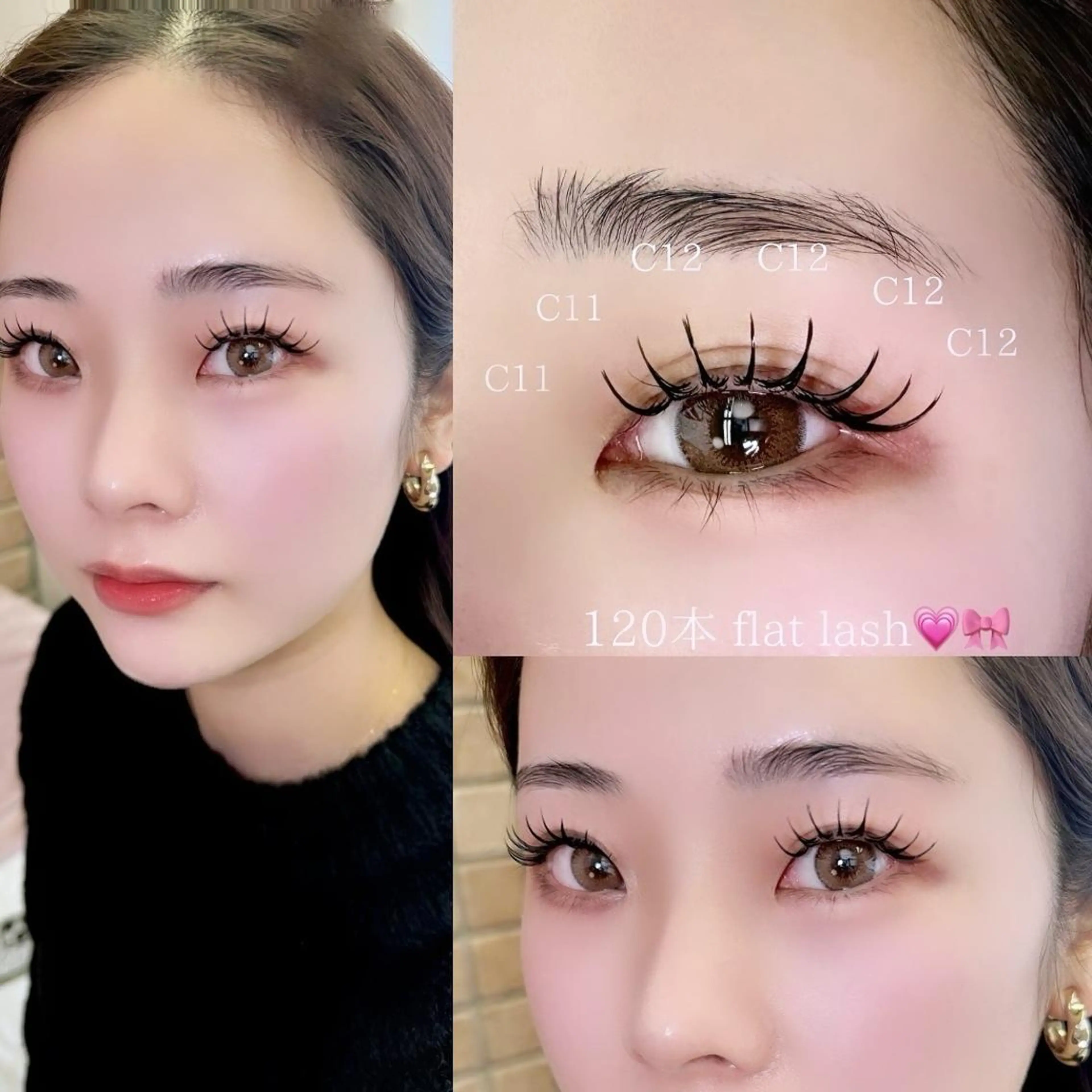 マツエク・マツパ 大阪福島 韓国まつげ Sayaka🤍🐩のマツエク・マツパデザイン