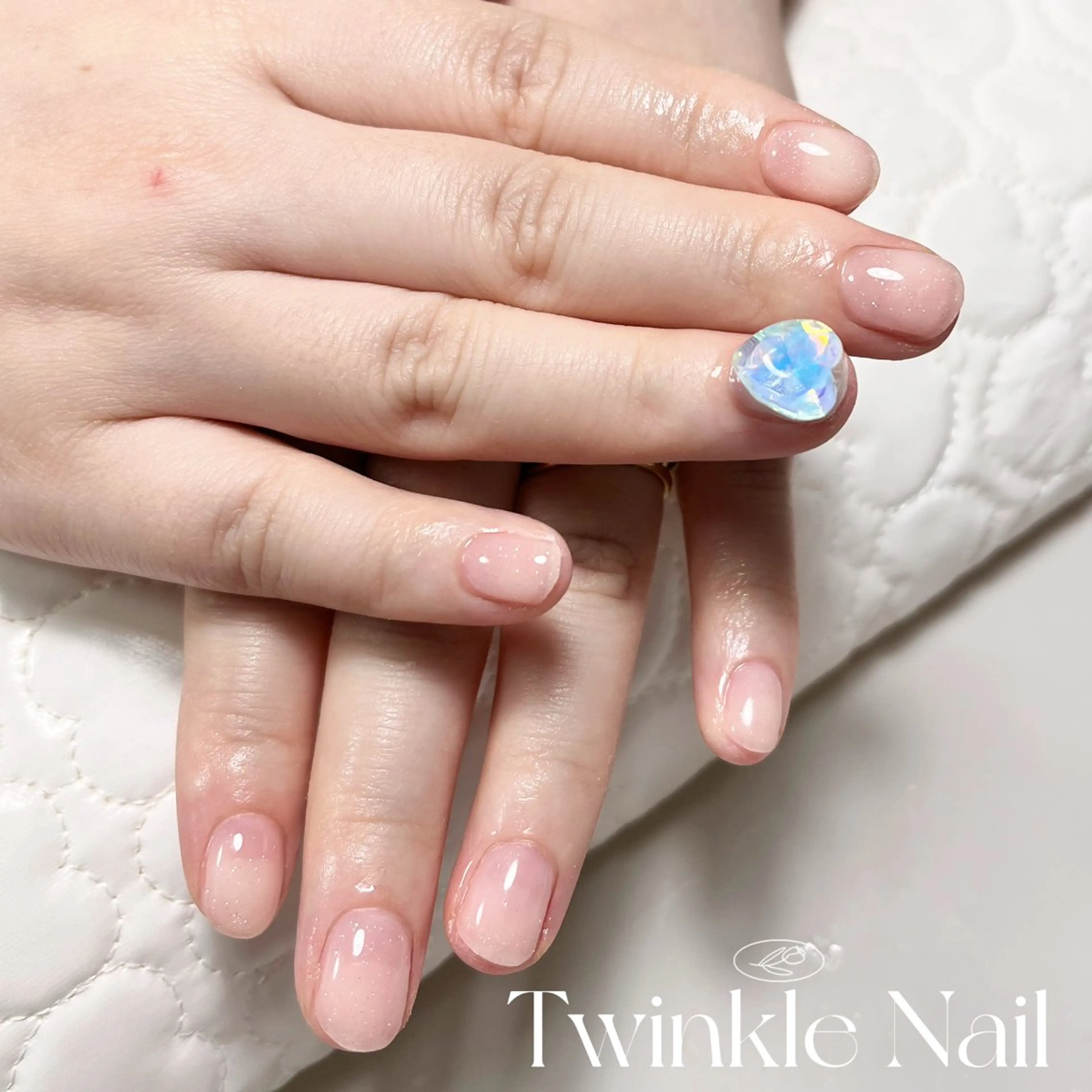 ネイル ハート シンプルネイル Twinkle Nail Kuboのネイルデザイン