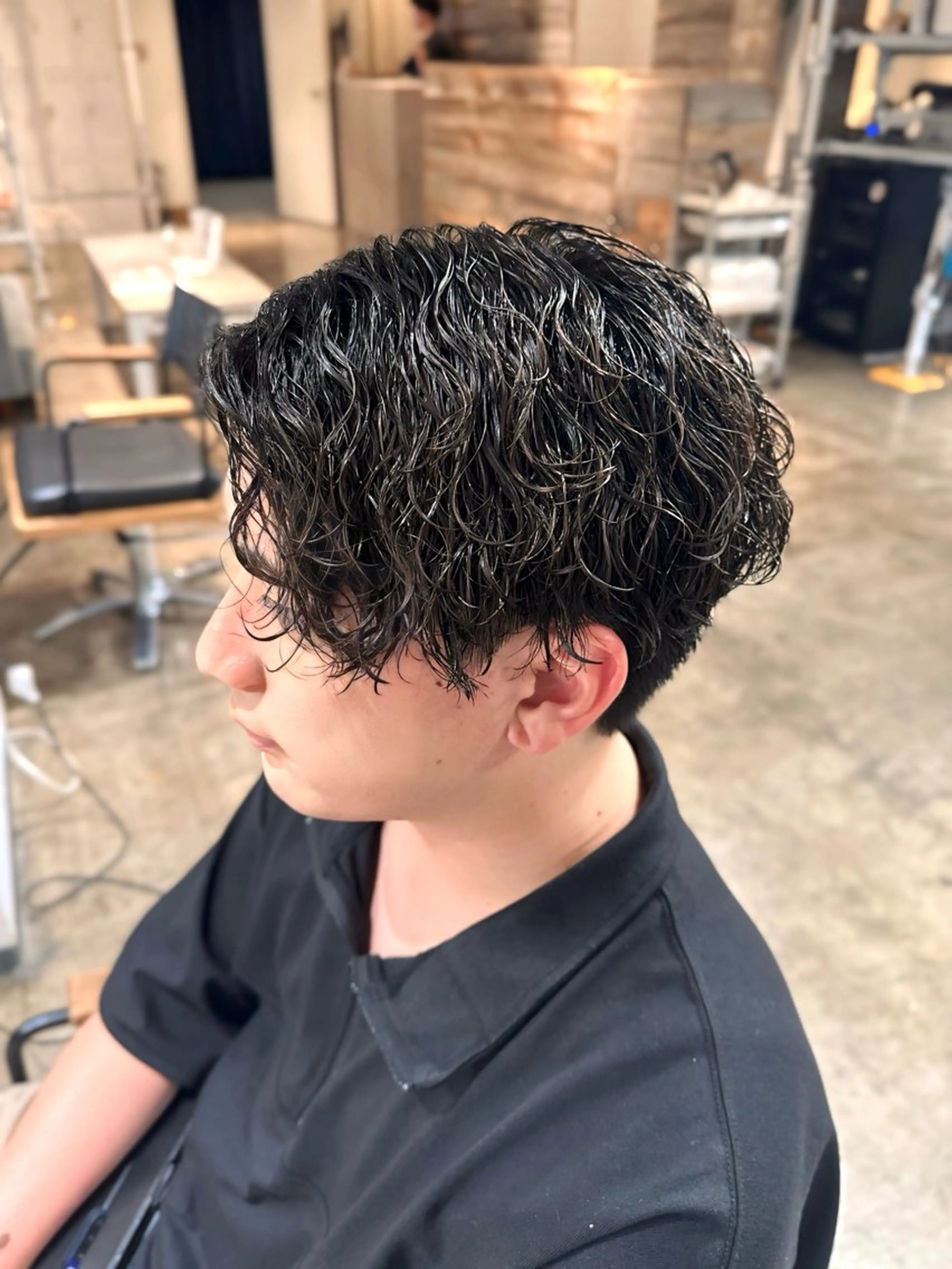 メンズ メンズパーマ 波巻きパーマ カット パーマ トリートメント 骨格補正施術/メンズ 専門美容師/YUYAのヘアスタイル