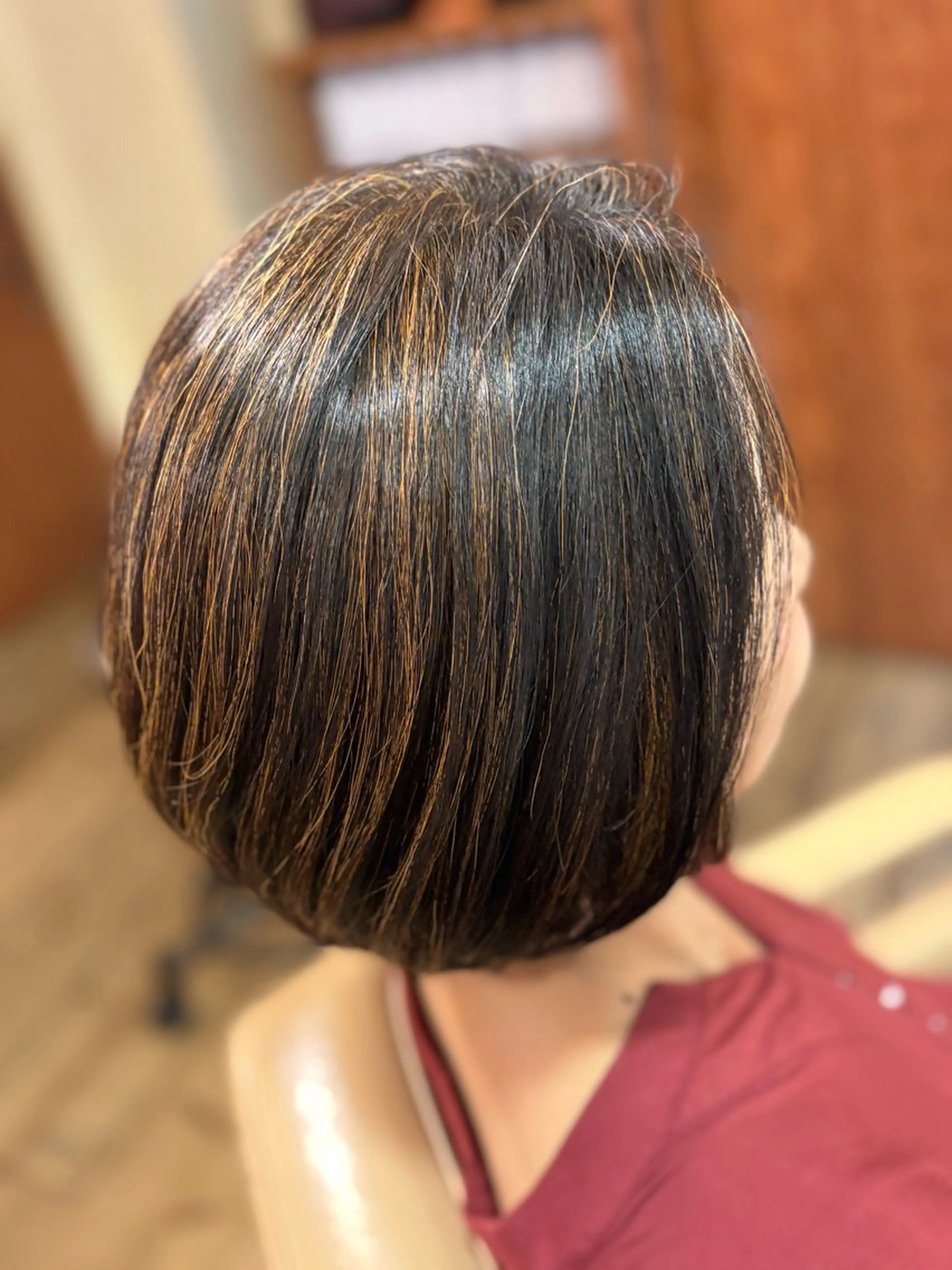 ミディアム 柘植 雅大のヘアスタイル