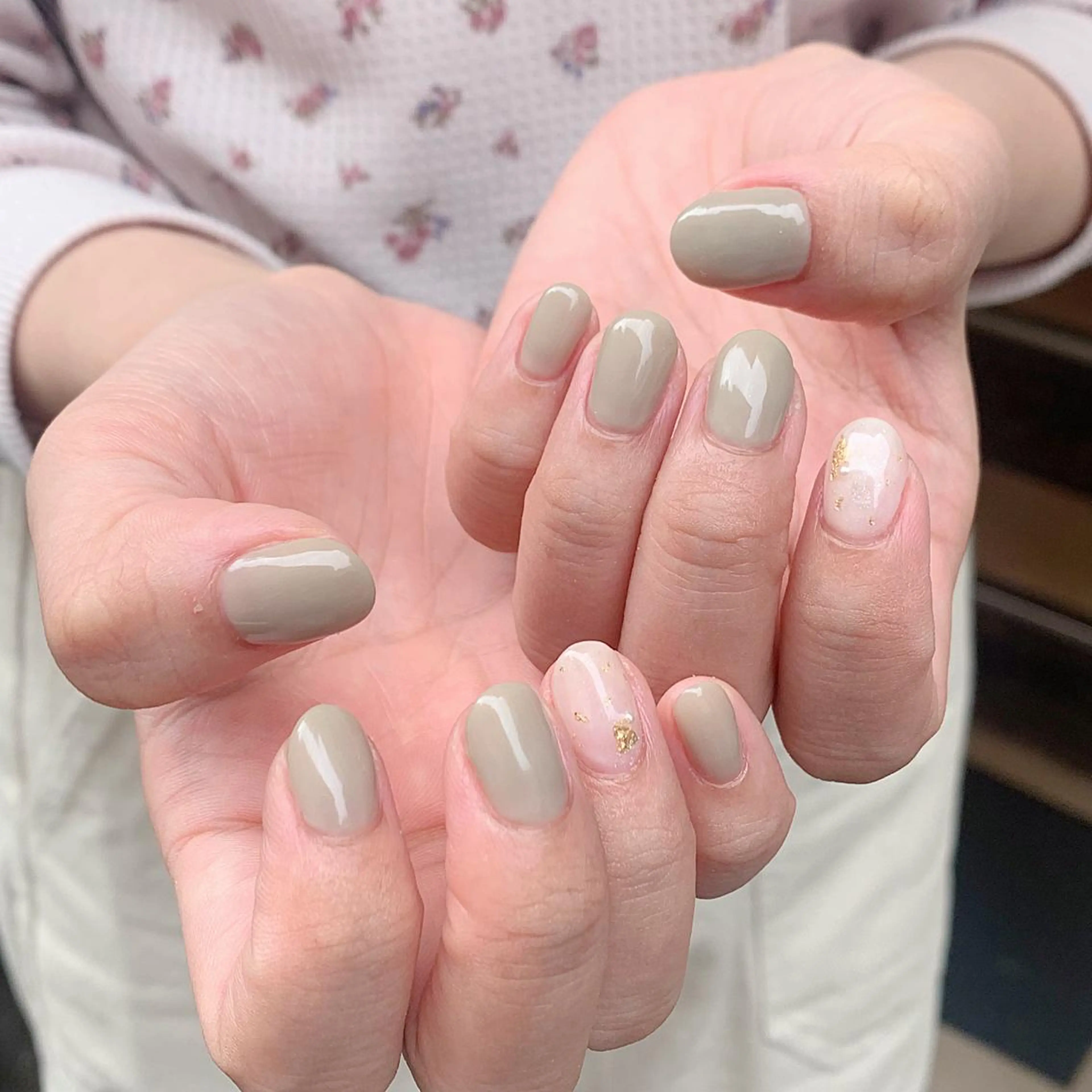 ネイル グリーン mana ☾のネイルデザイン