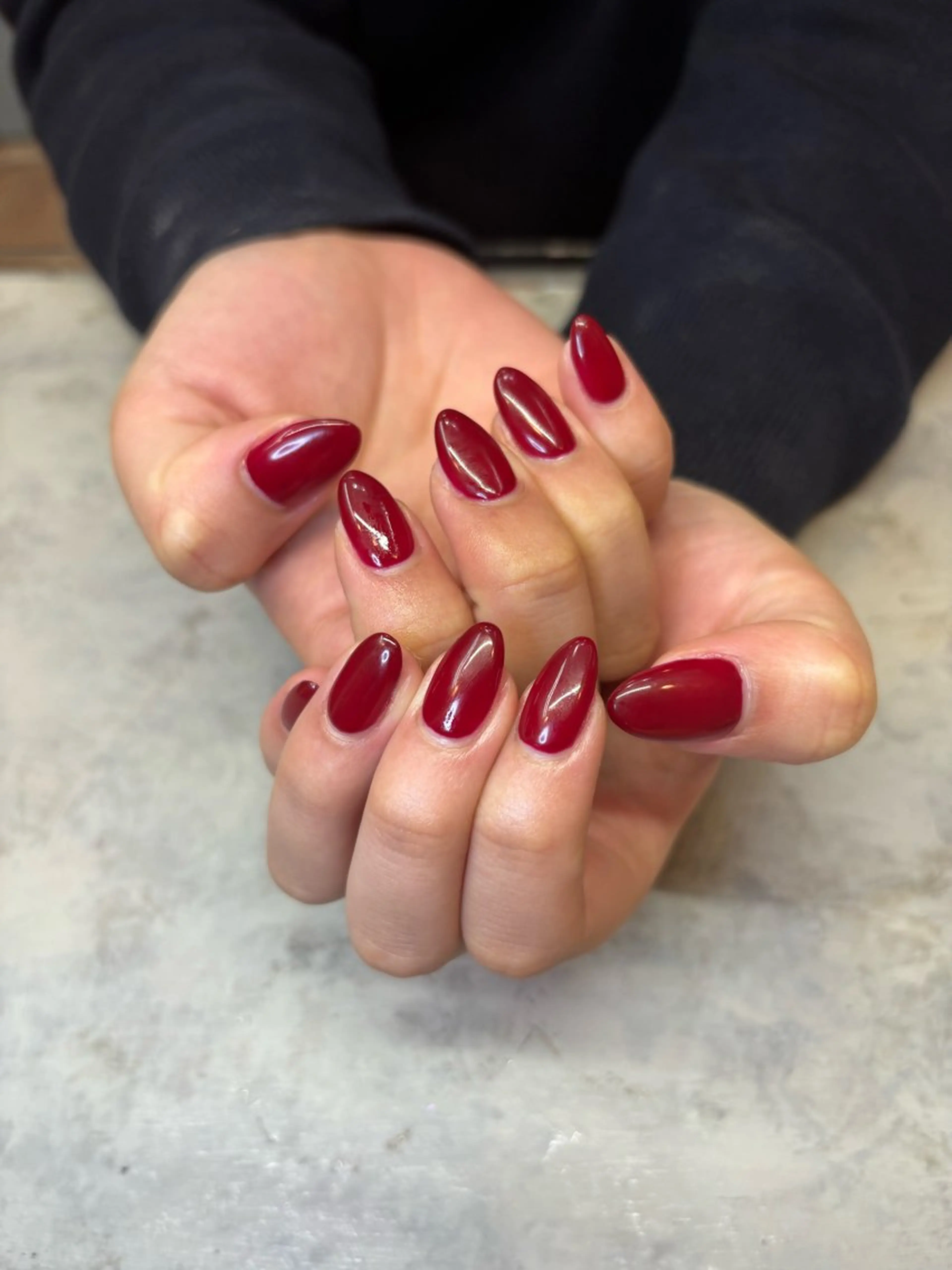ネイル ボルドー ハンドネイル シンプリーワン 渋谷店🪄MOENAのネイルデザイン