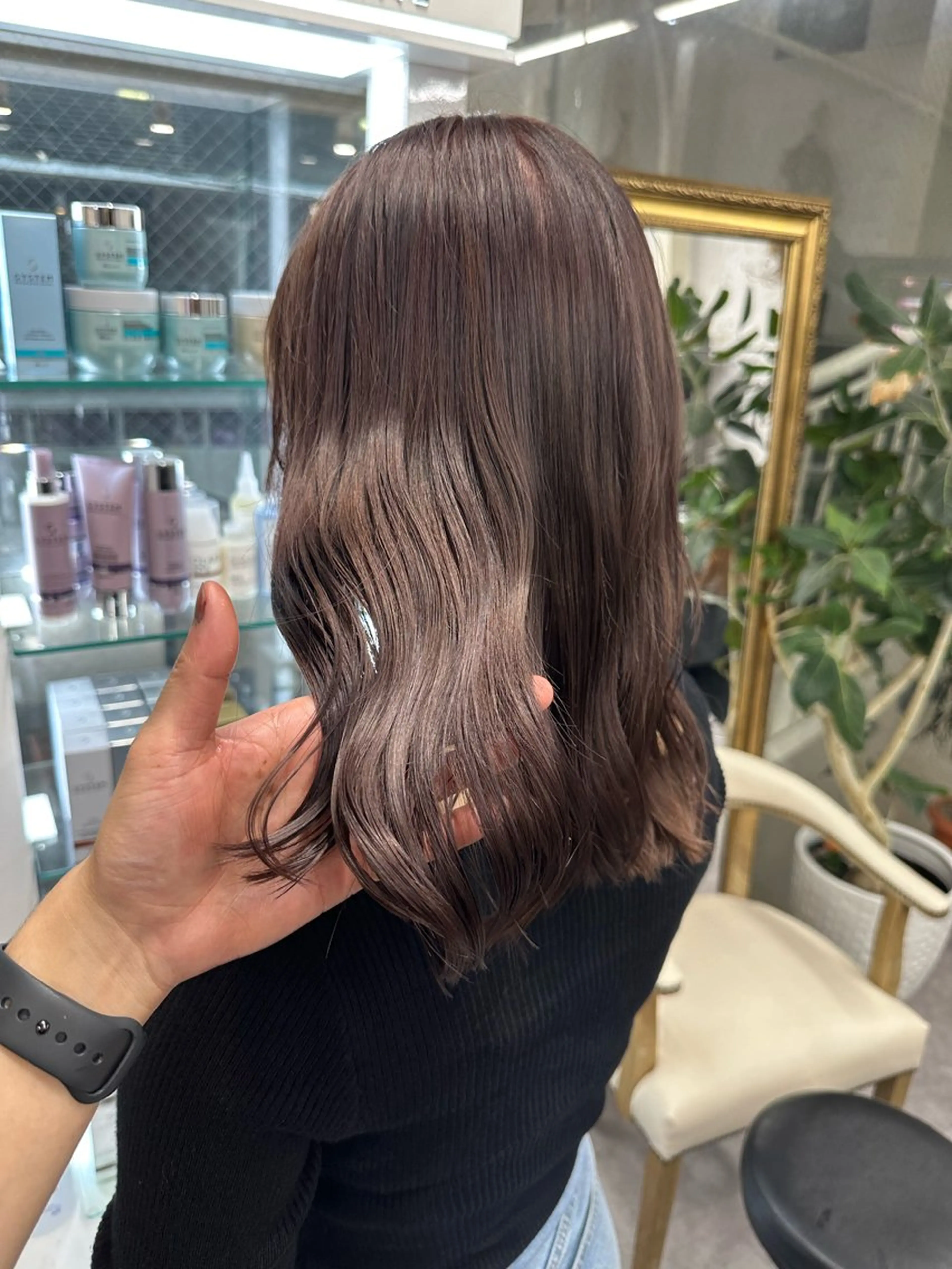 ミディアム カラー ヘアアレンジ カット ヘアカラー 久米 治仁のヘアスタイル