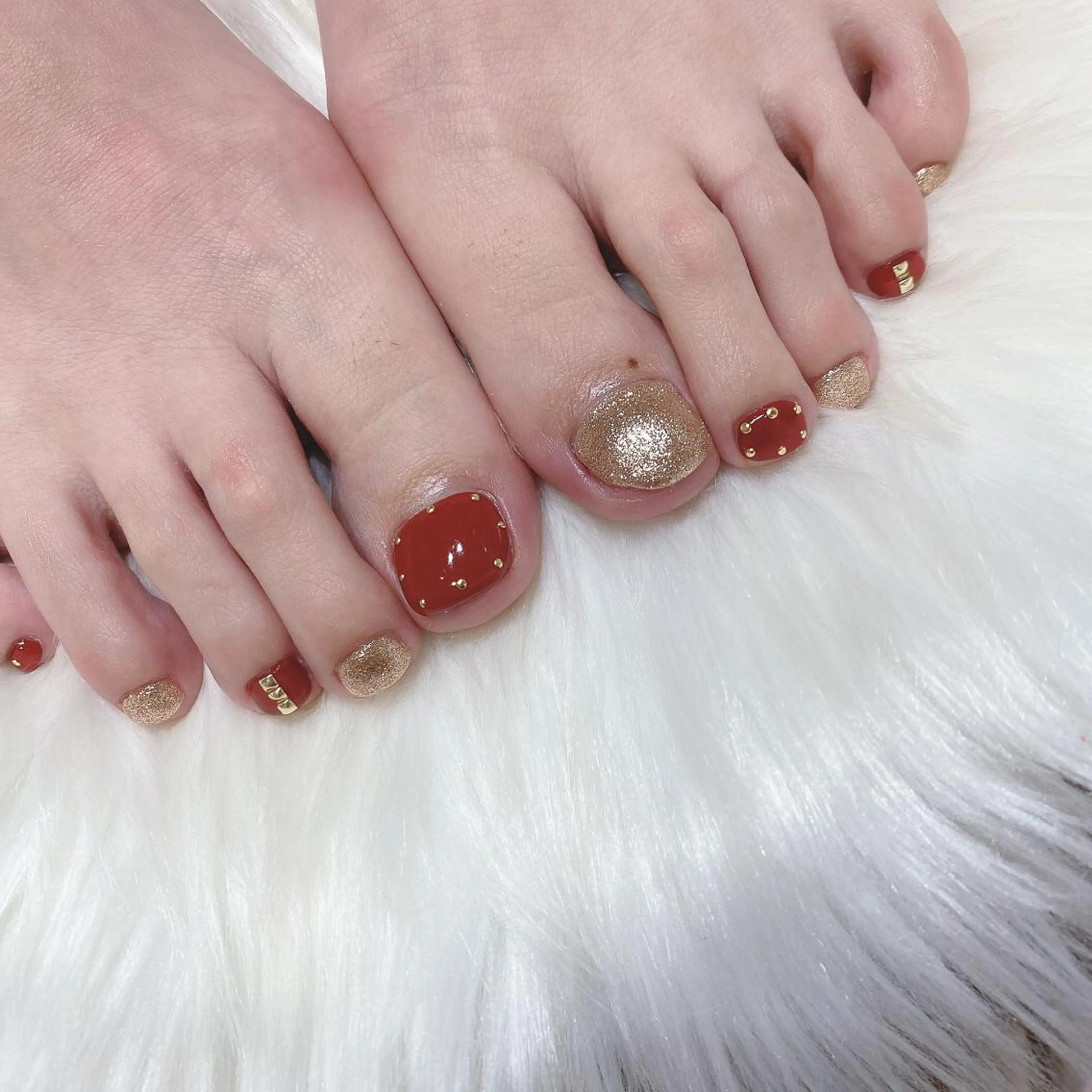 ネイル フットネイル 西岡 杏のネイルデザイン