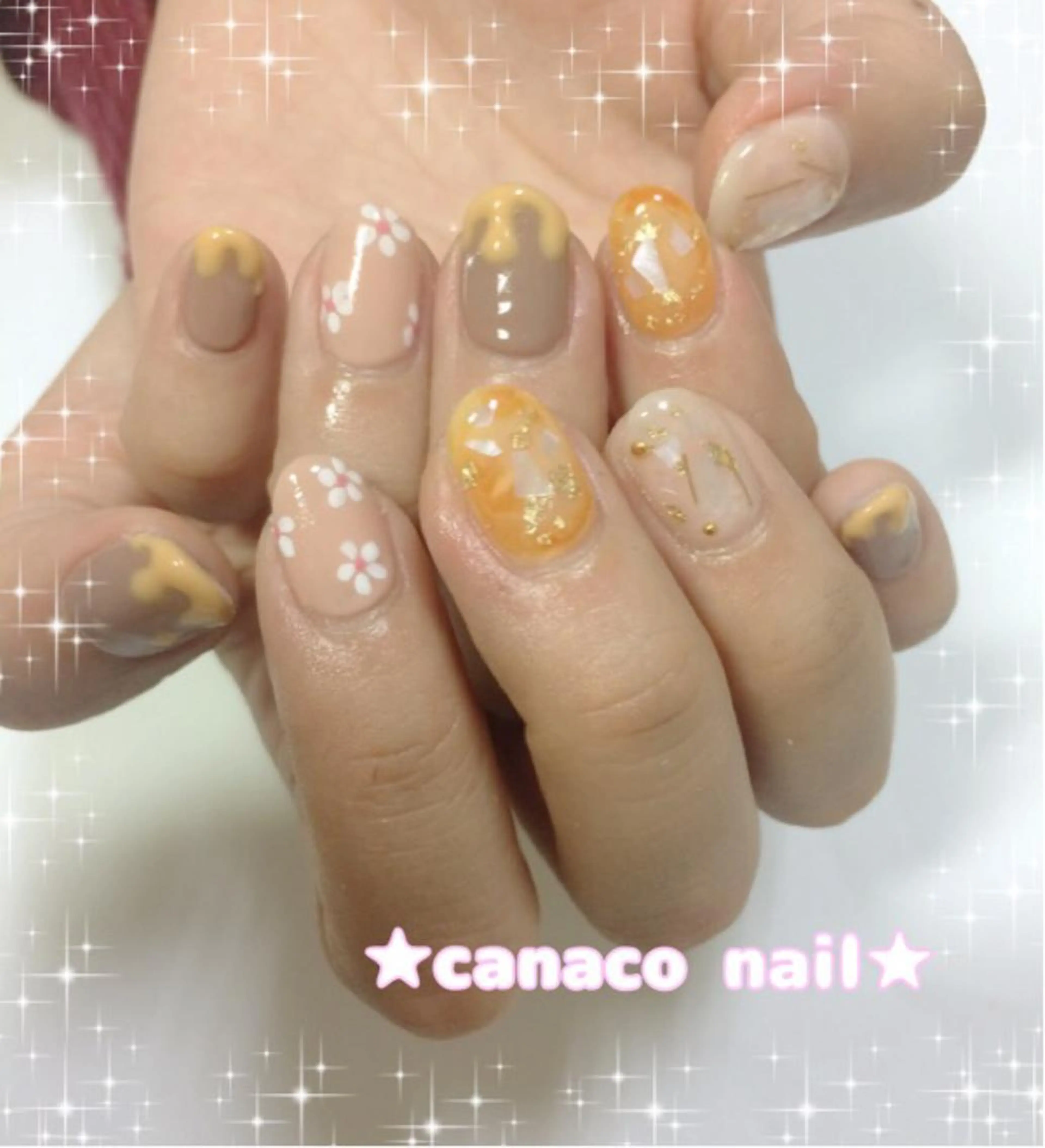 ネイル アートネイル ジェルネイル パラジェル ストーンネイル Felice所属・ベテランネイル cnc  nailのネイルデザイン