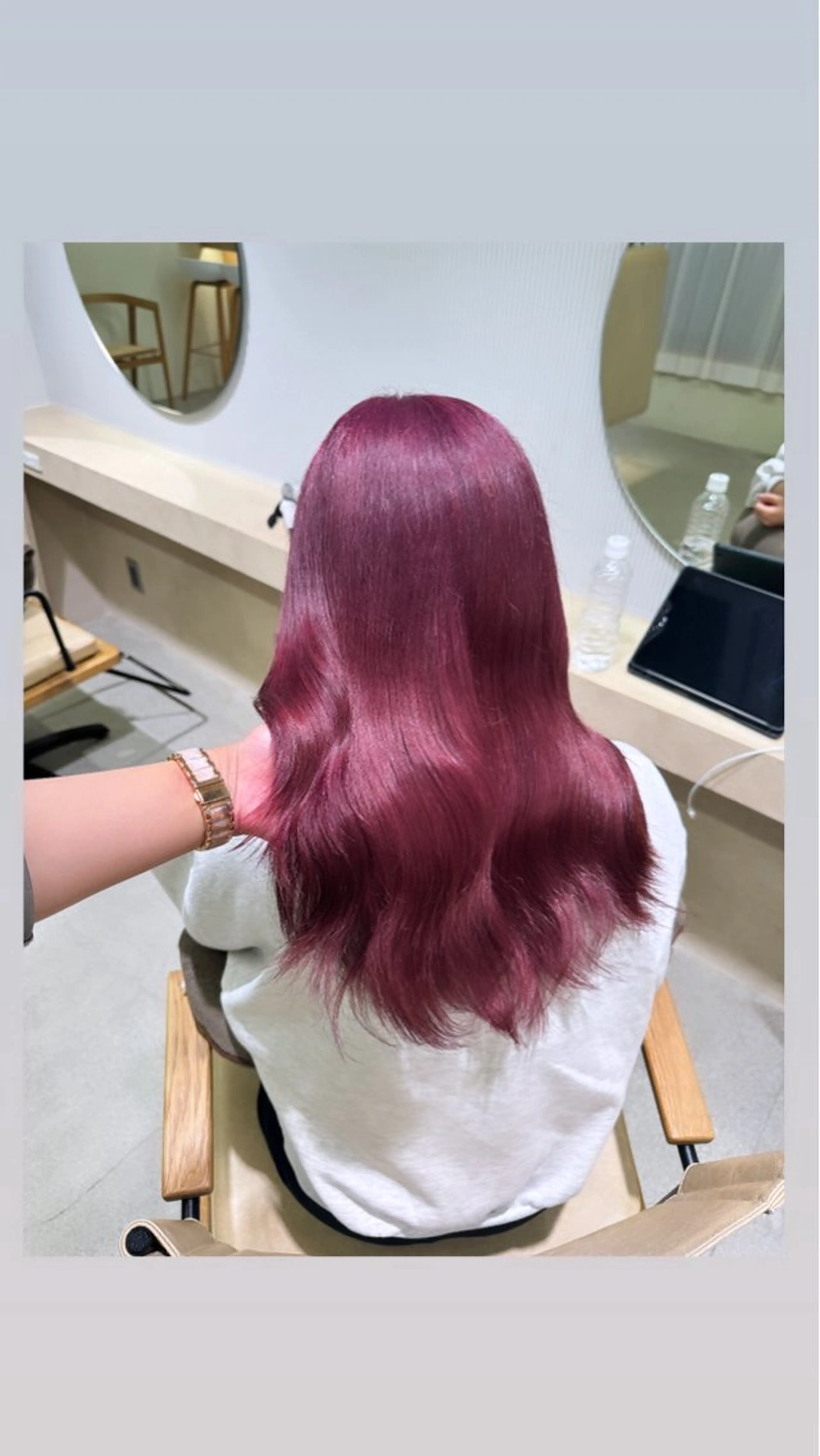 カラー ブリーチ ケアブリーチ ulu名古屋栄所属・落合しほ/韓国ヘア/ 髪質改善/縮毛矯正のヘアスタイル