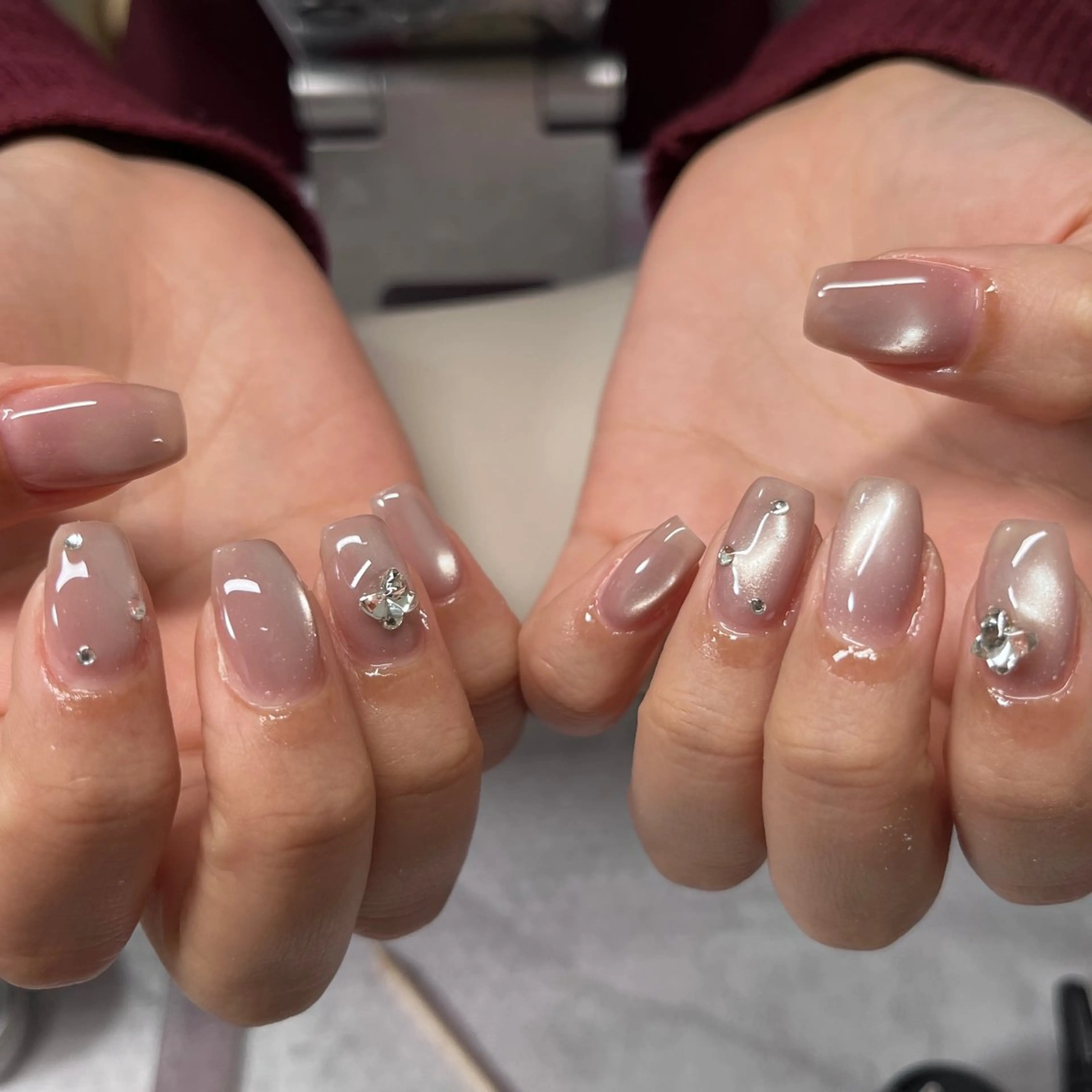 ネイル アートネイル ジェルネイル 韓国ネイル 持ち込み スカルプネイル ハンドネイル はなネイル所属・R_nail xixiのネイルデザイン