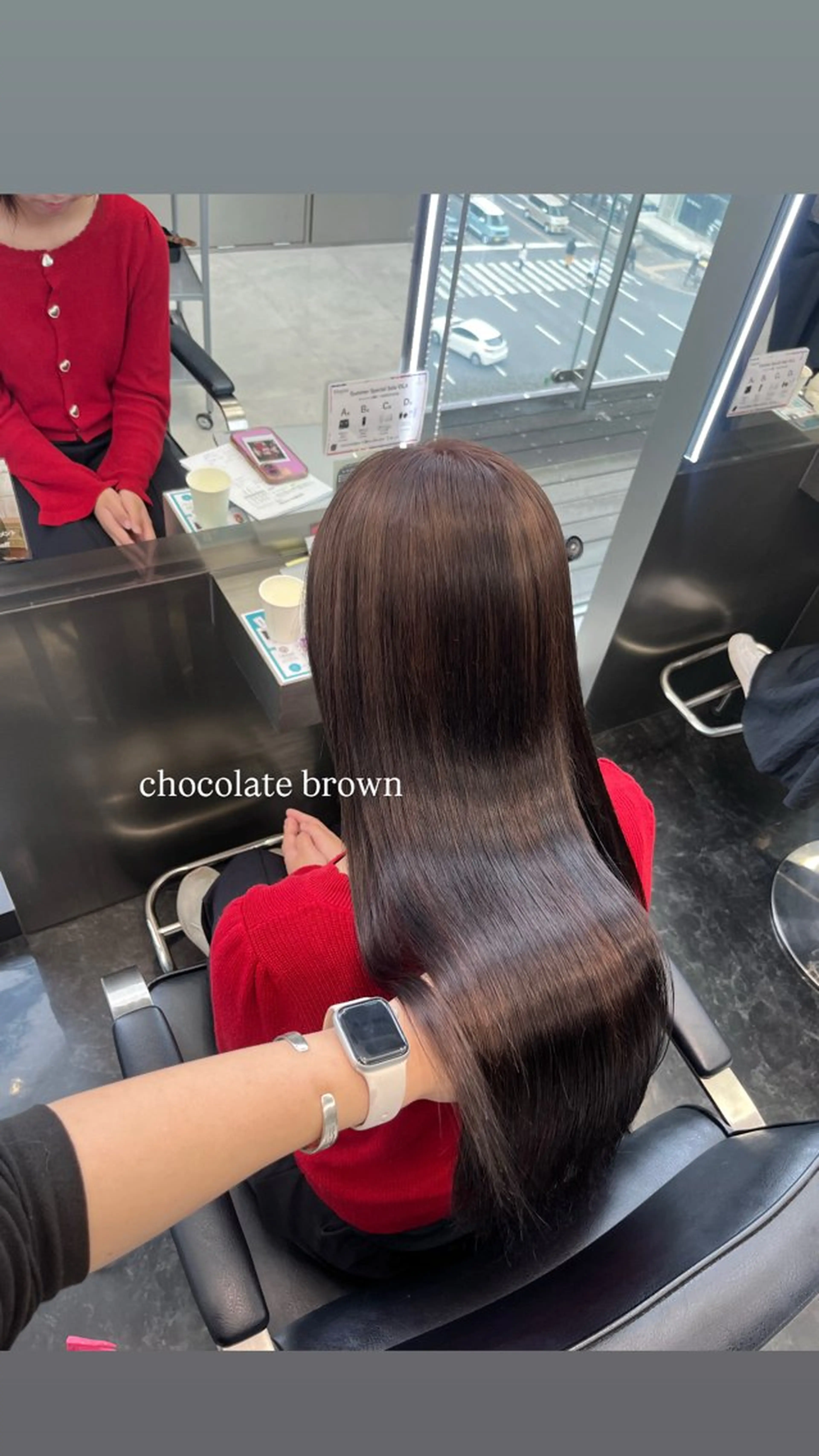 ロング カラー ヘアアレンジ カット ヘアカラー トリートメント ヘアセット ハイトーン/透明感 髪質改善/rinaのヘアスタイル